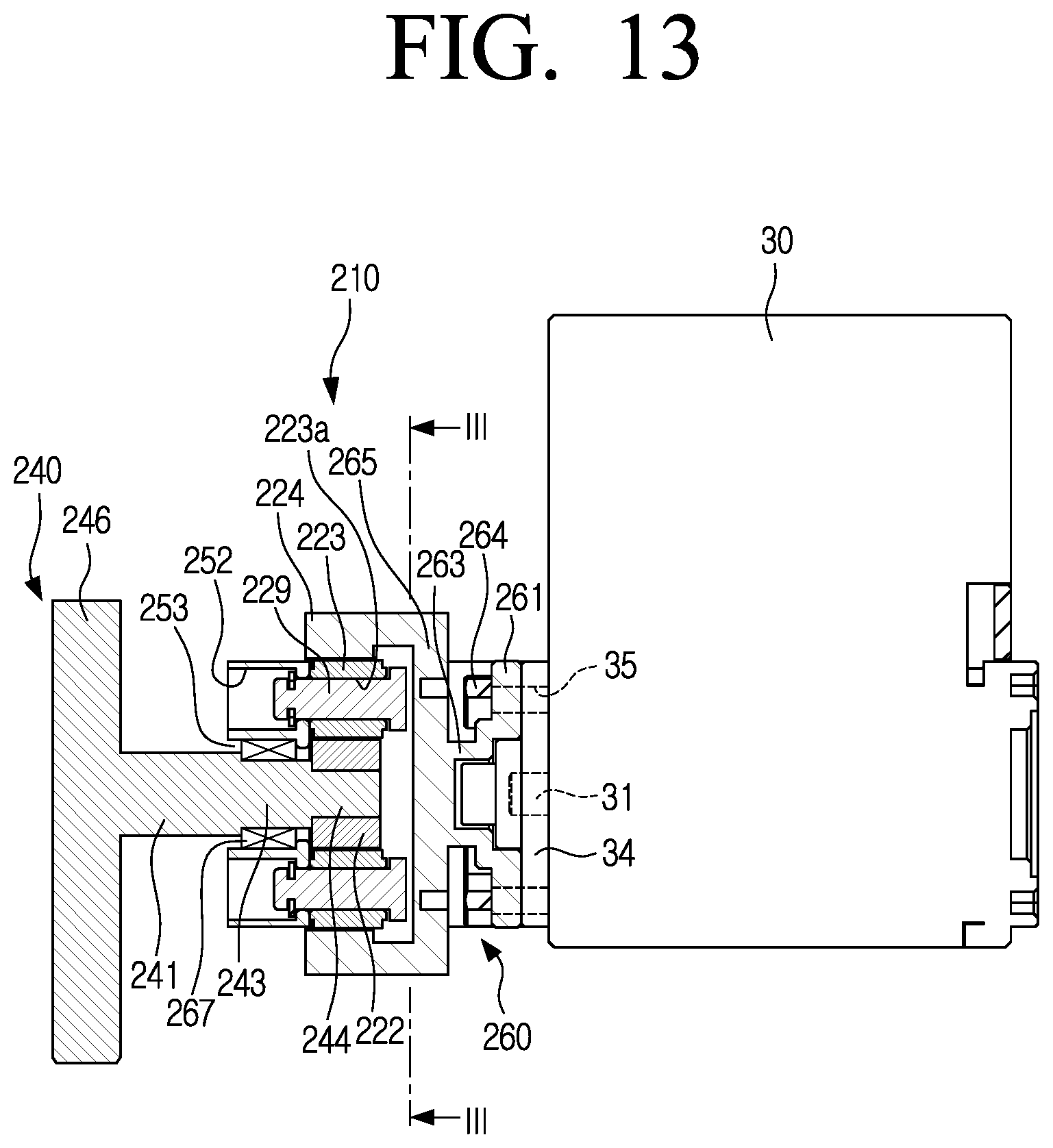 Patent US11772260 Figure 13 – Planetary gear transmission device and robot having the same