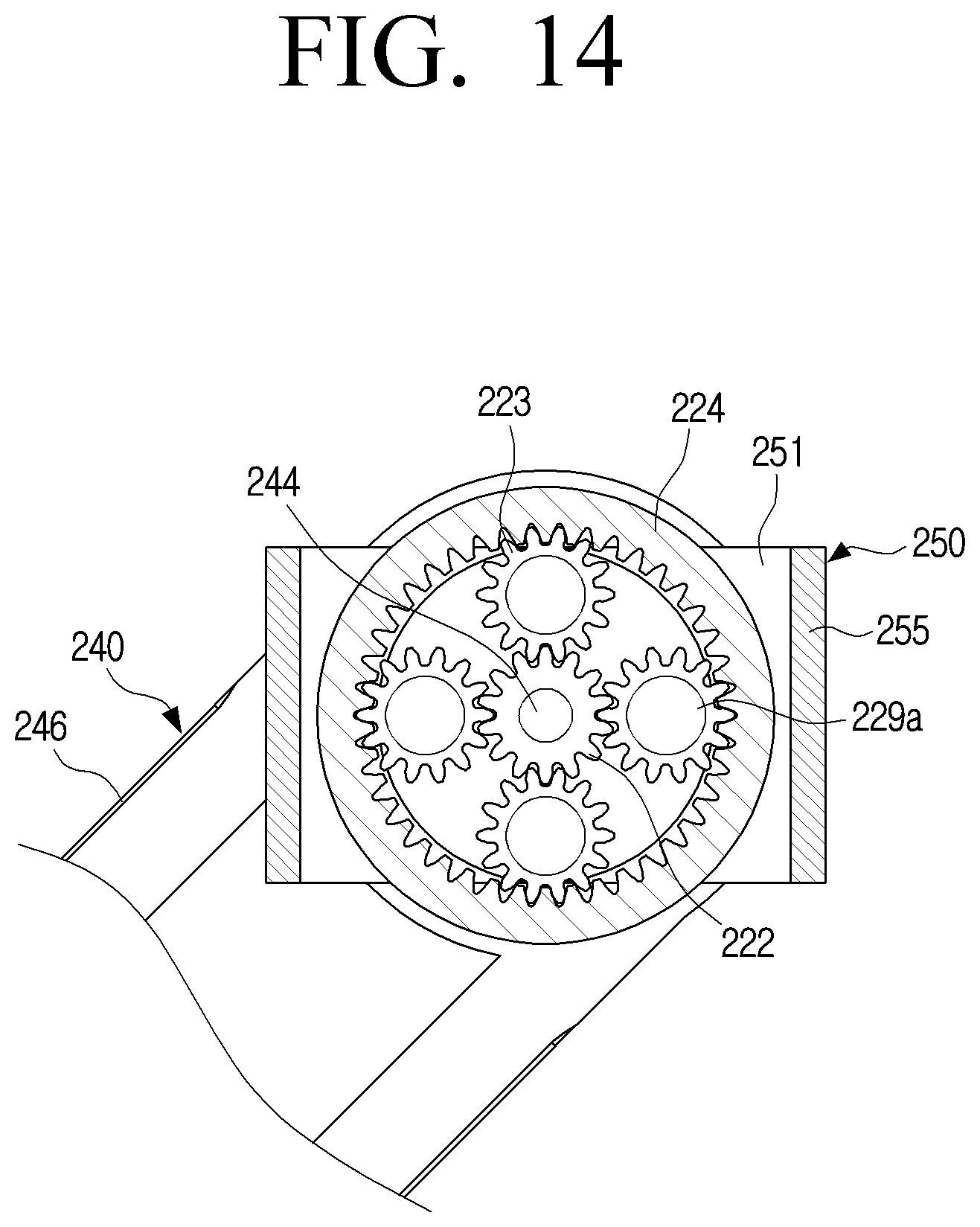 Patent US11772260 Figure 14 – Planetary gear transmission device and robot having the same