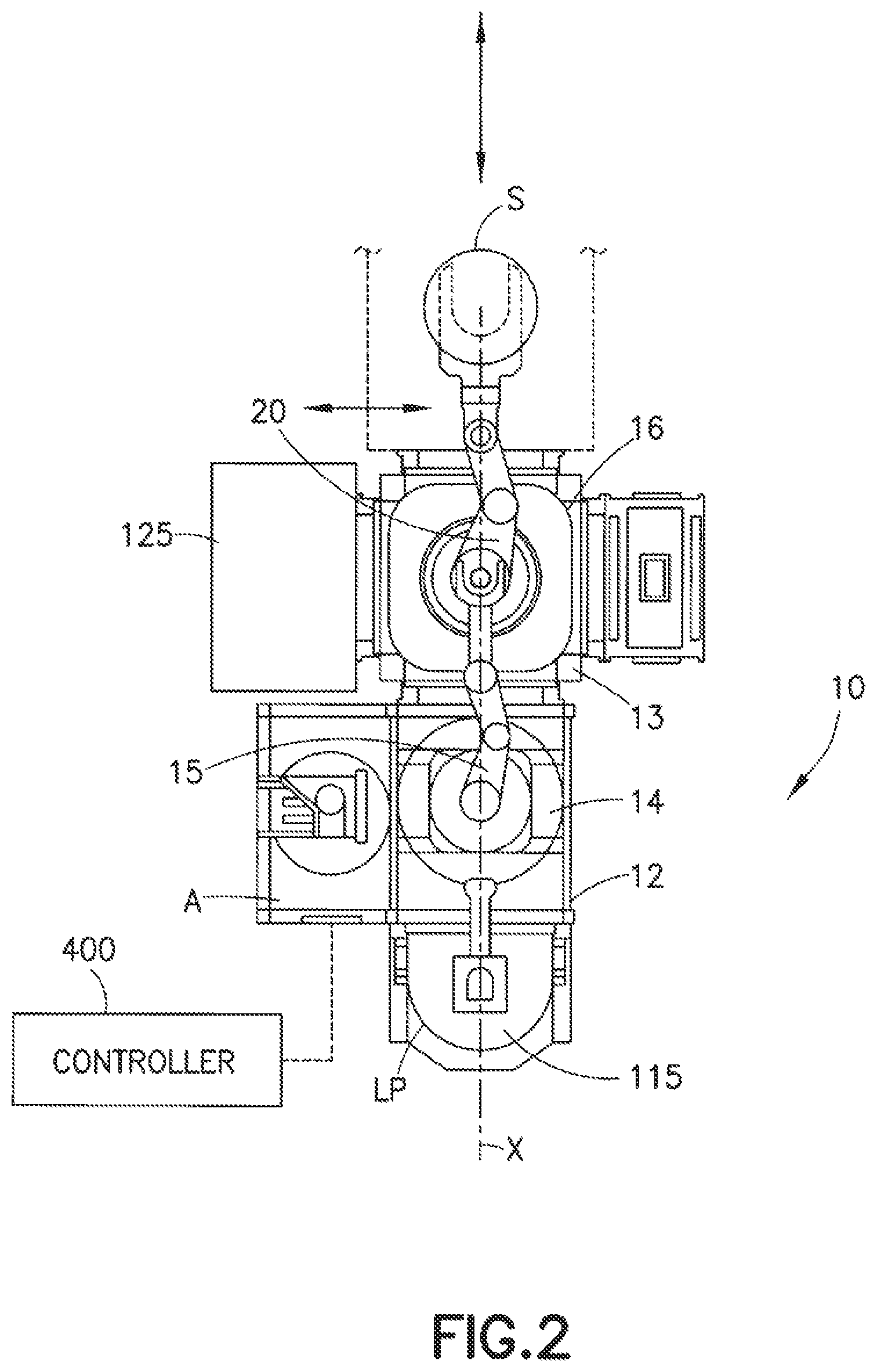 Patent US11772261 Figure 2 – Compact direct drive spindle