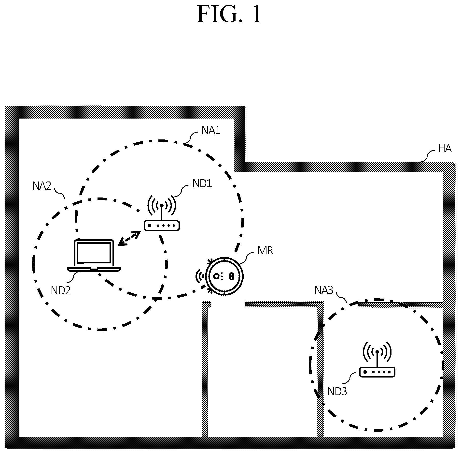 Patent US11772273 Figure 1 – Mobile robot for monitoring network and operation method for same