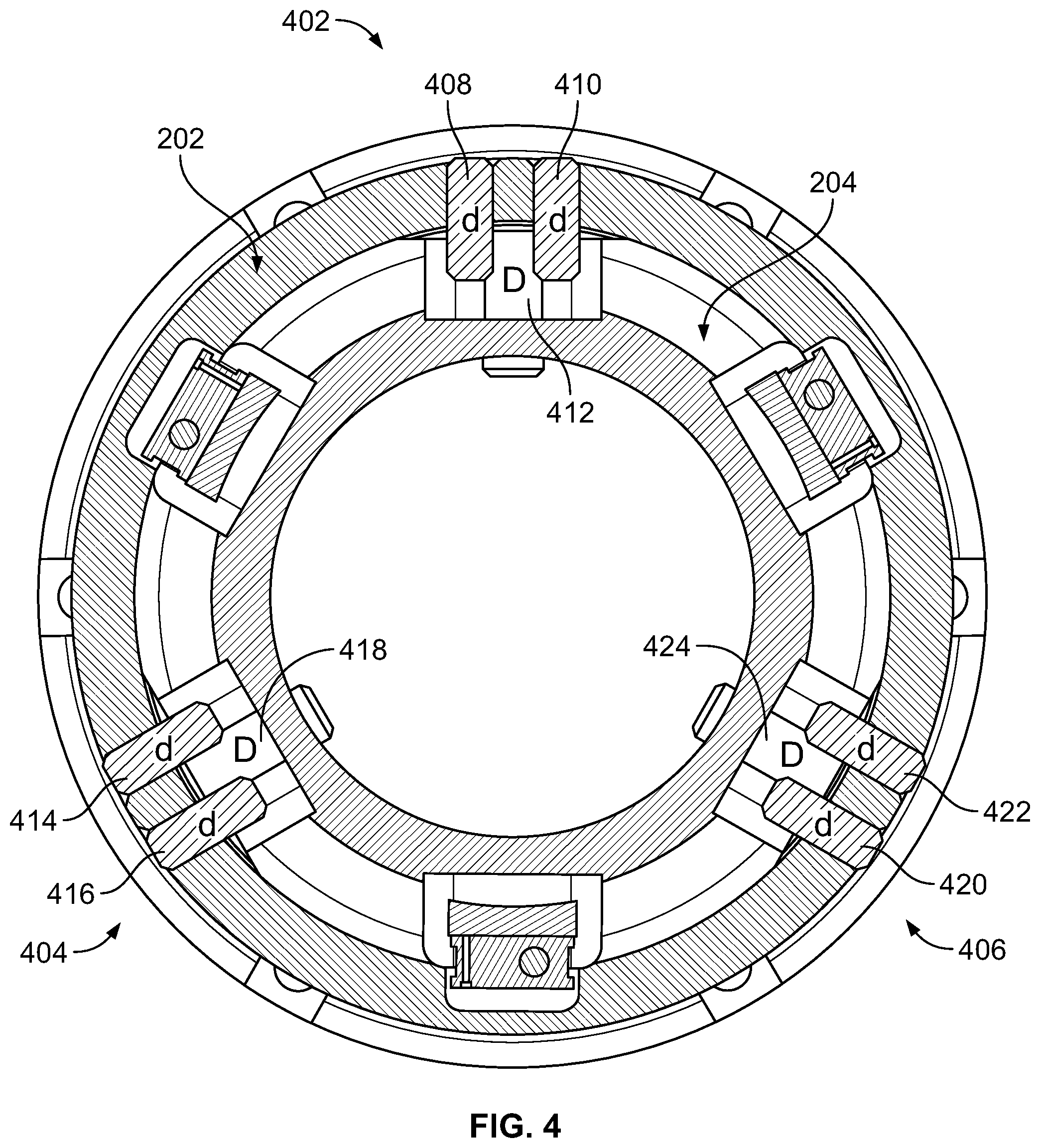 Patent US11772277 Figure 4 – Tool holders for robotic systems having collision detection