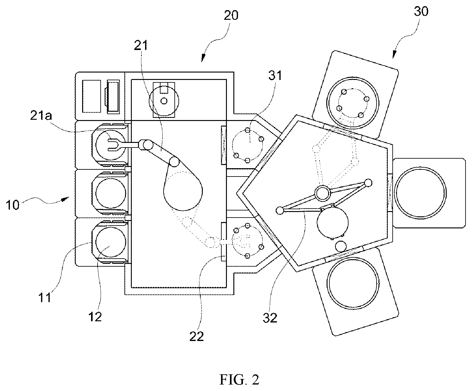 Patent US11772278 Figure 2 – End effector measuring module and end effector monitoring apparatus using the same