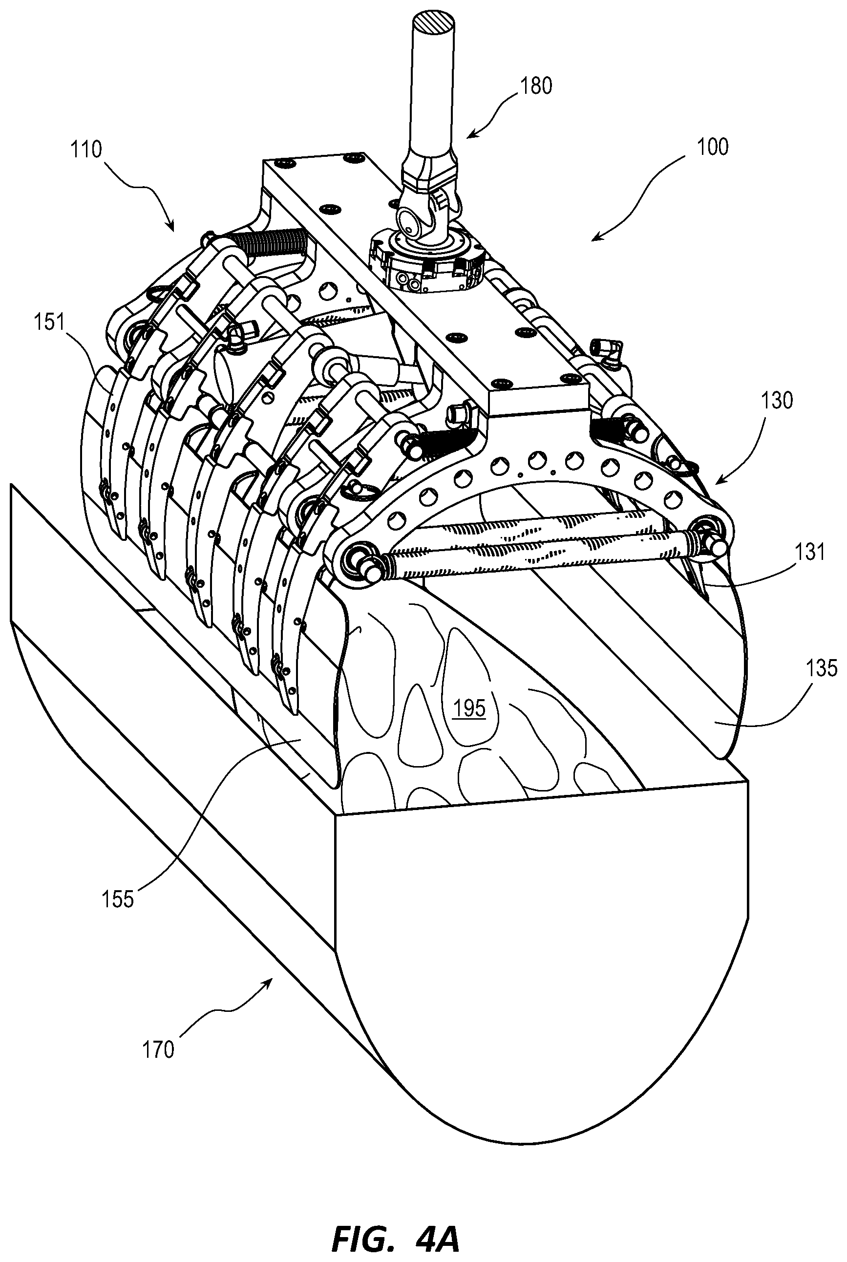 Patent US11772279 Figure 6 – Product stacking end of arm tool