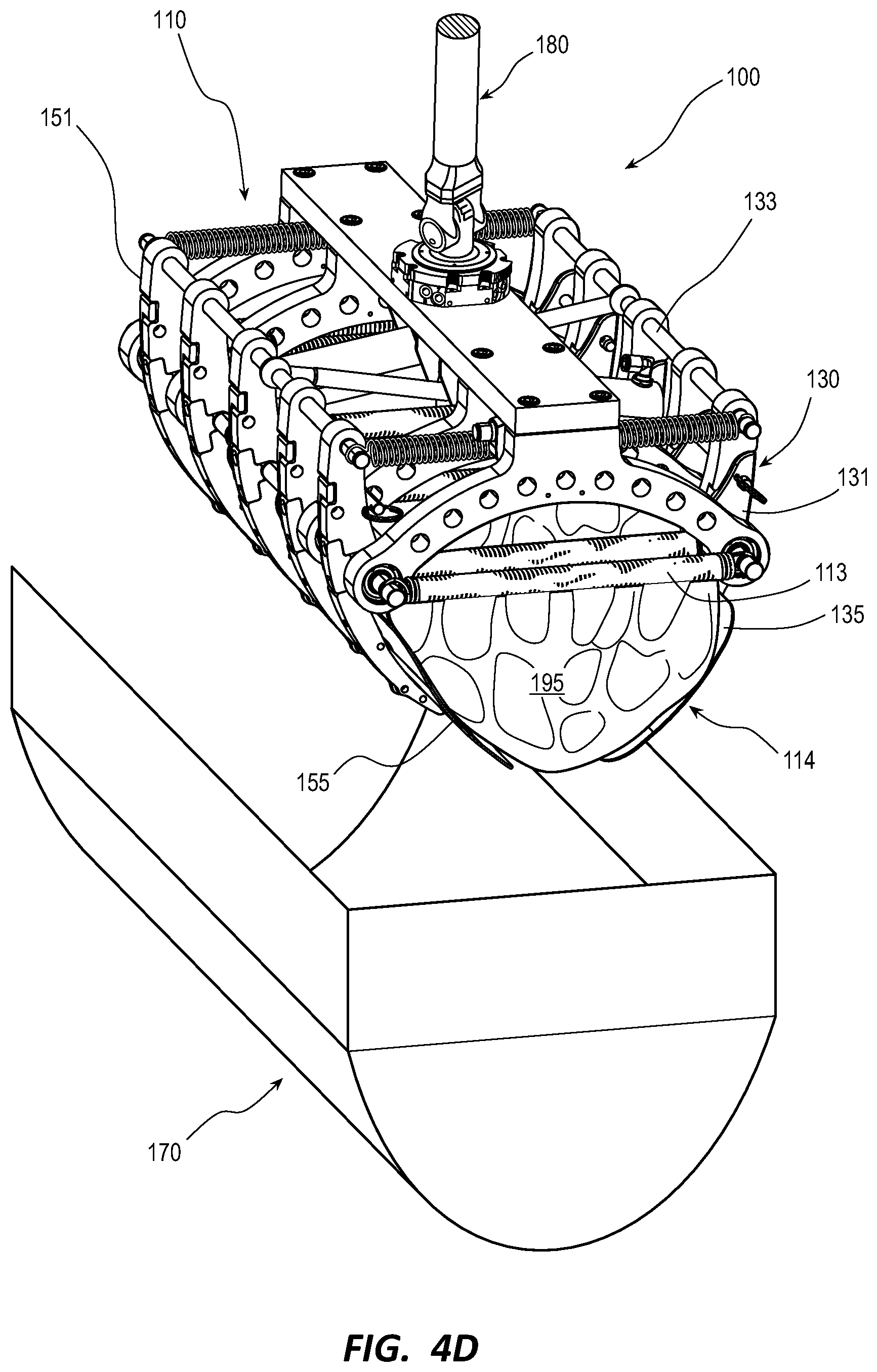 Patent US11772279 Figure 9 – Product stacking end of arm tool