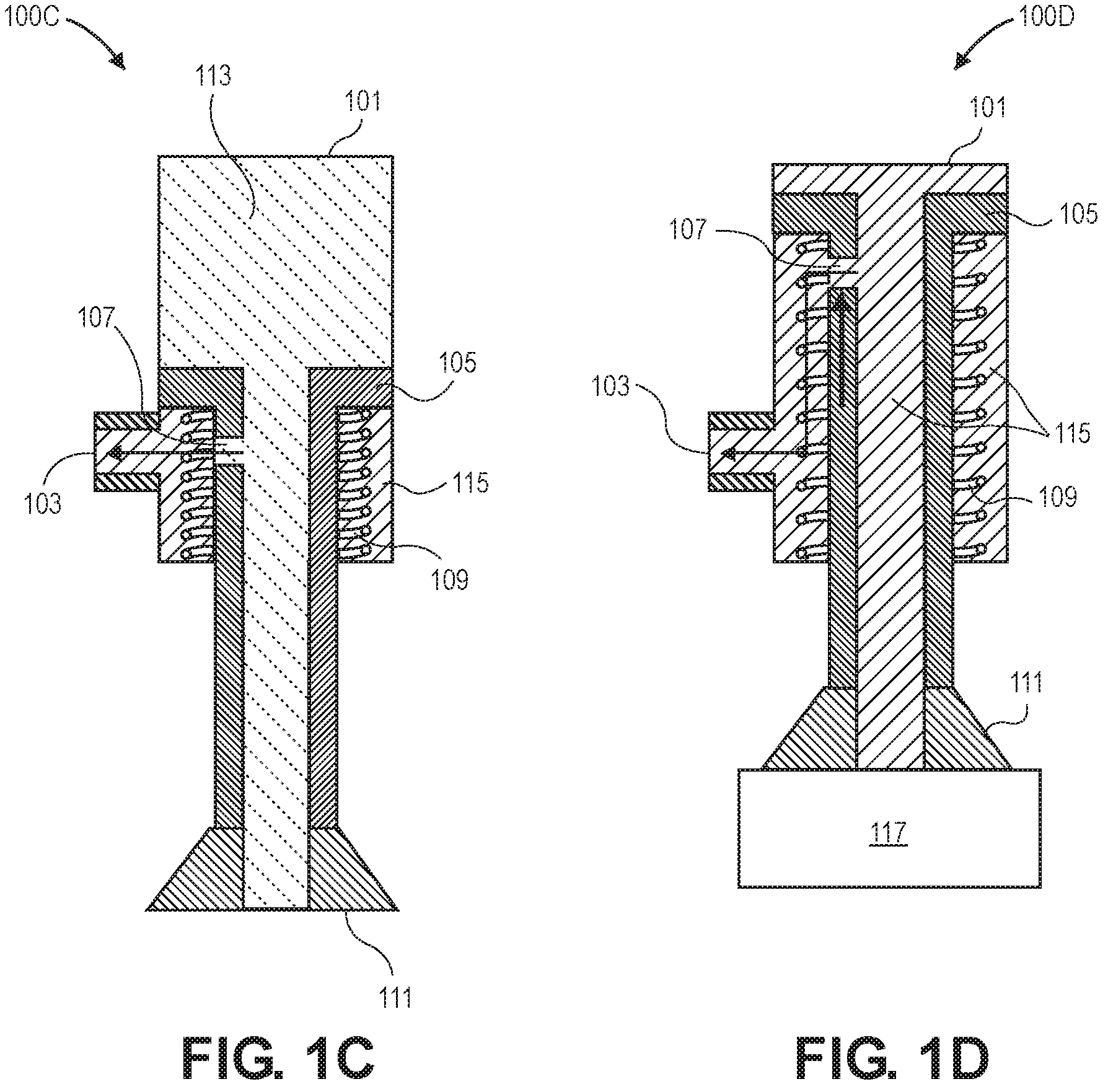 Patent US11772281 Figure 2 – Vacuum-actuated end of arm tools with suction cups and extendible pistons