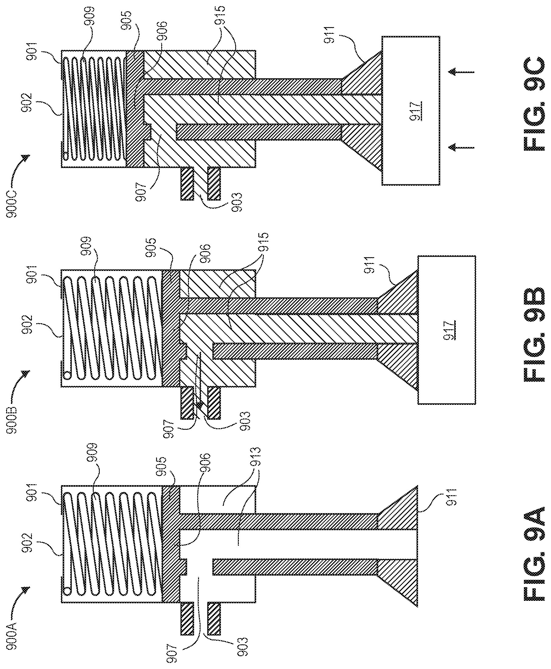 Patent US11772281 Figure 11 – Vacuum-actuated end of arm tools with suction cups and extendible pistons