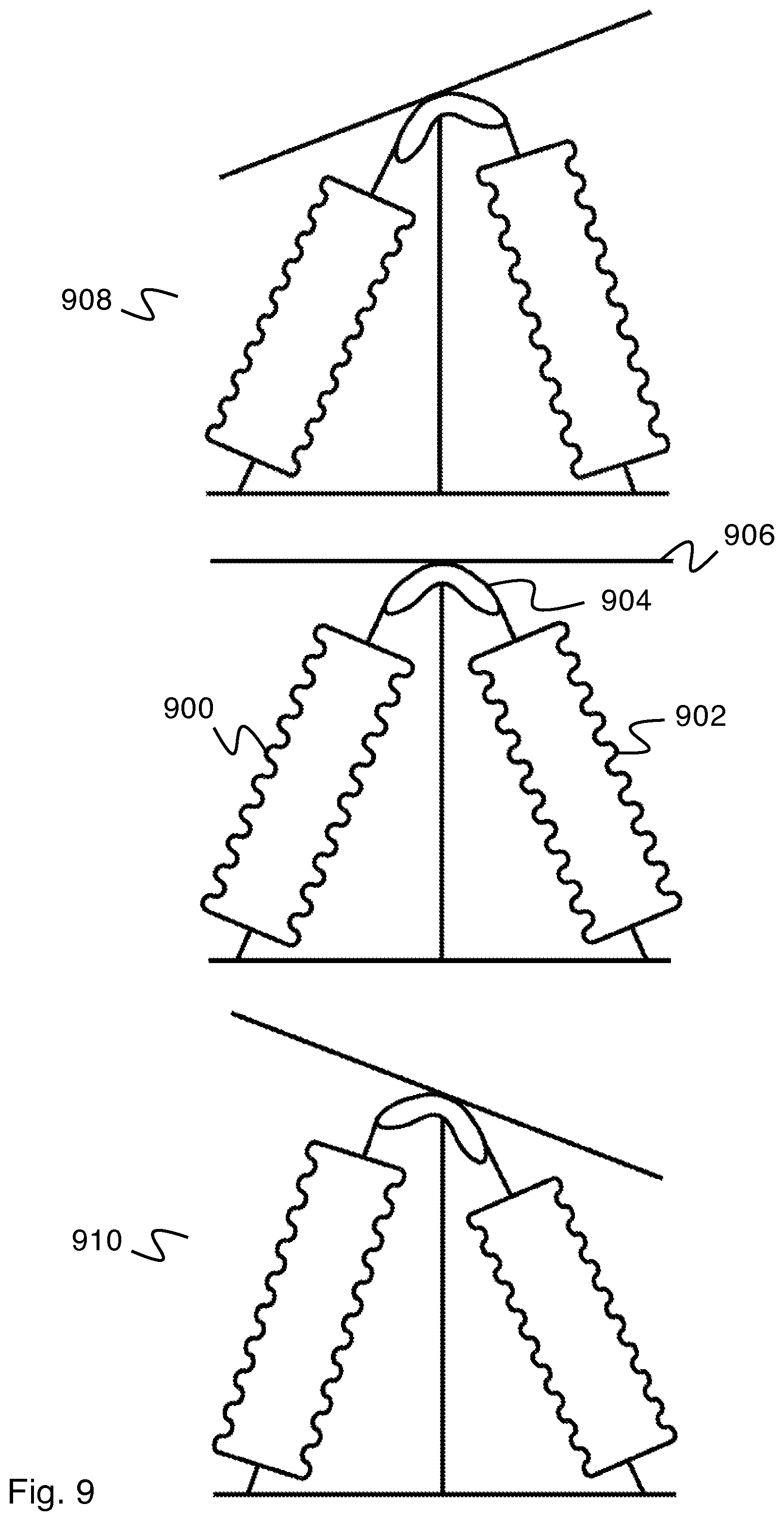 Patent US11772282 Figure 9 – Fluidic solar actuation system