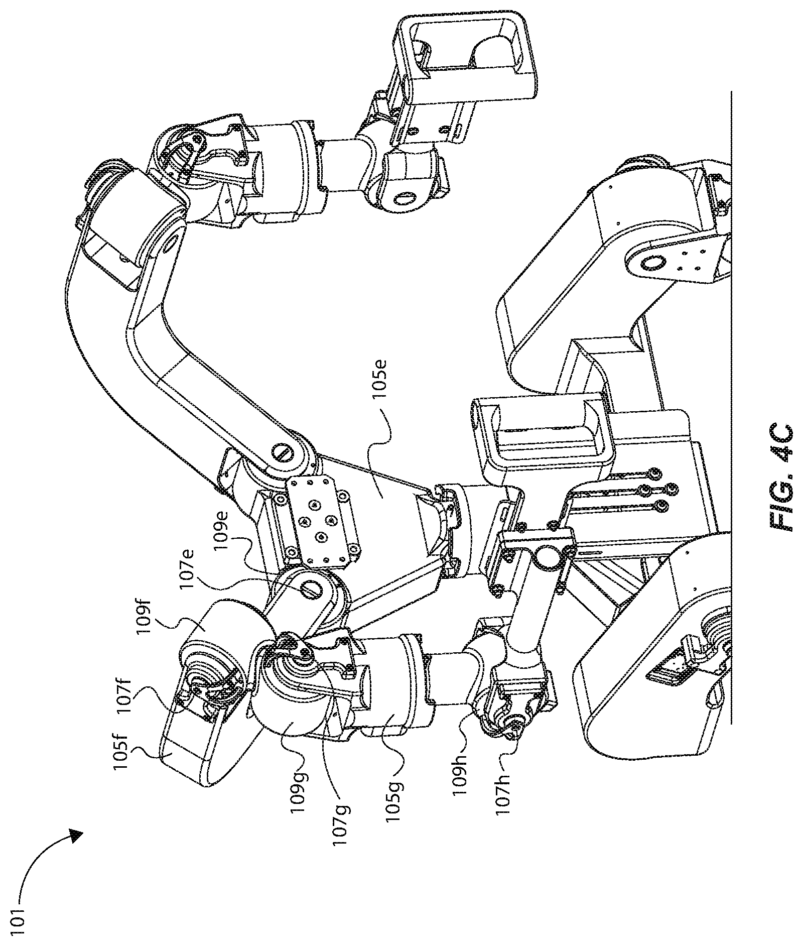 Patent US11772283 Figure 8 – Clutched joint modules having a quasi-passive elastic actuator for a robotic assembly