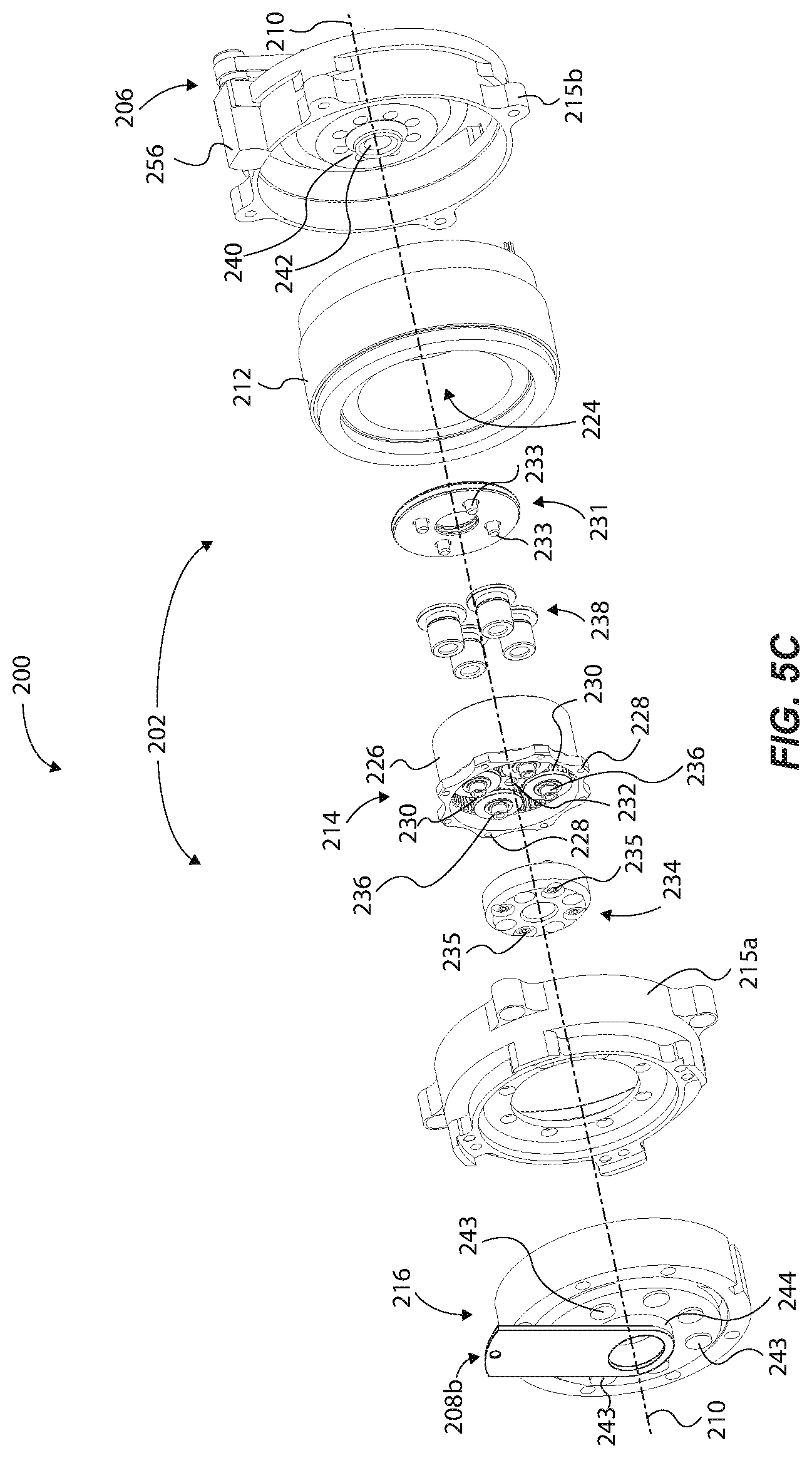 Patent US11772283 Figure 11 – Clutched joint modules having a quasi-passive elastic actuator for a robotic assembly