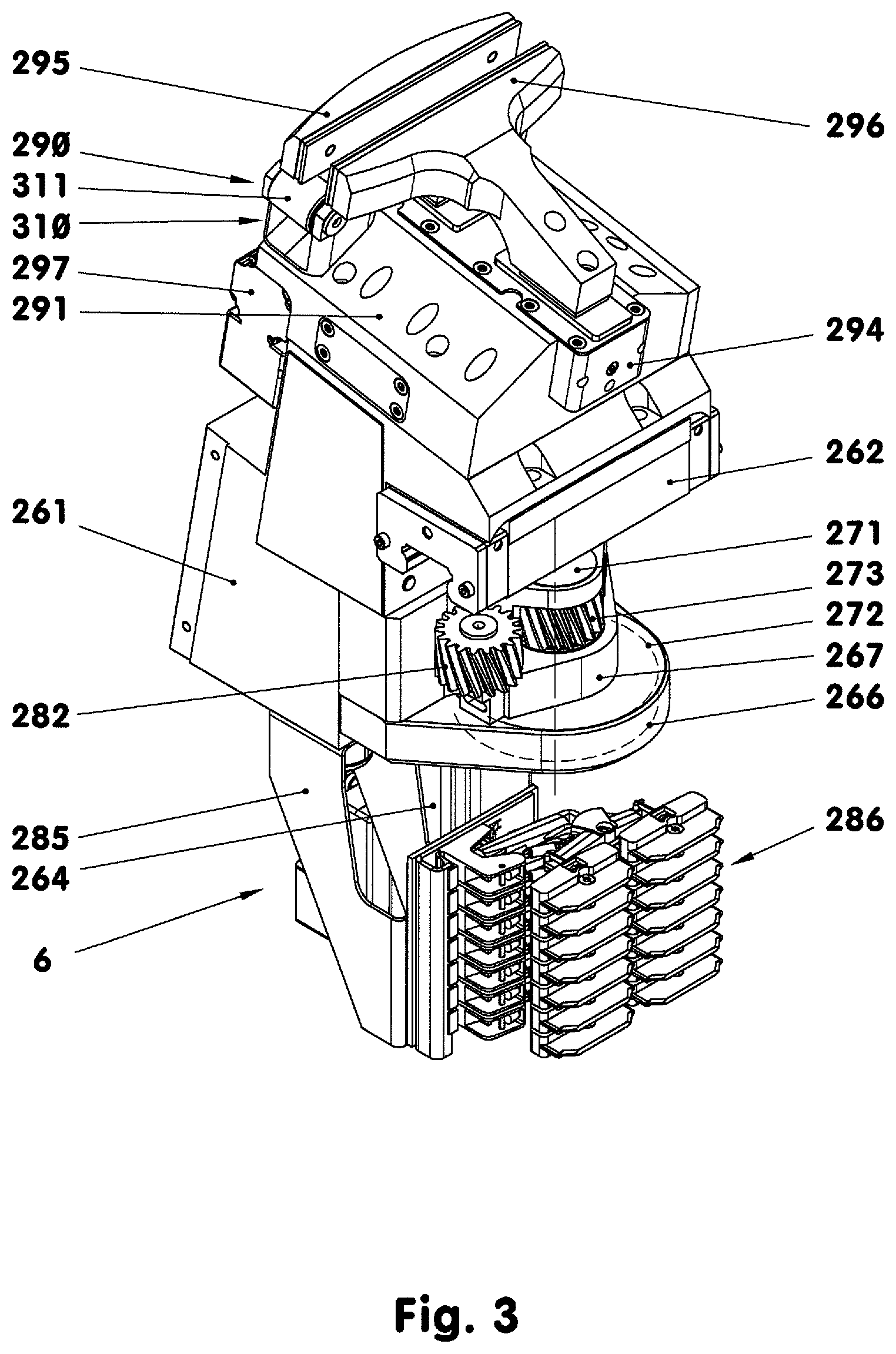 Patent US11772284 Figure 3 – Power supply system for a transport and/or machining system