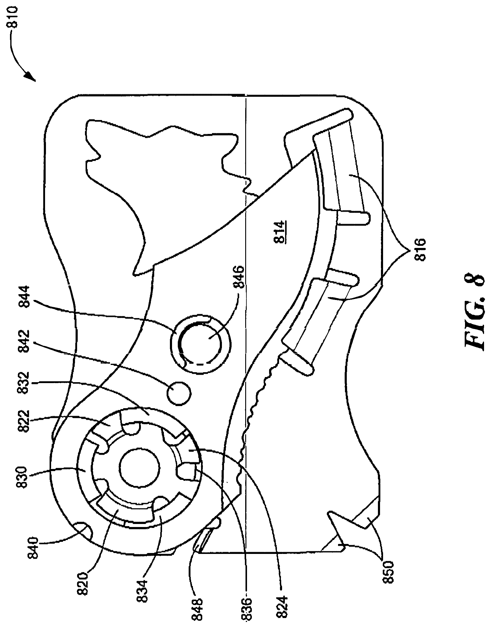 Patent US11772286 Figure 8 – Low profile pocket tool