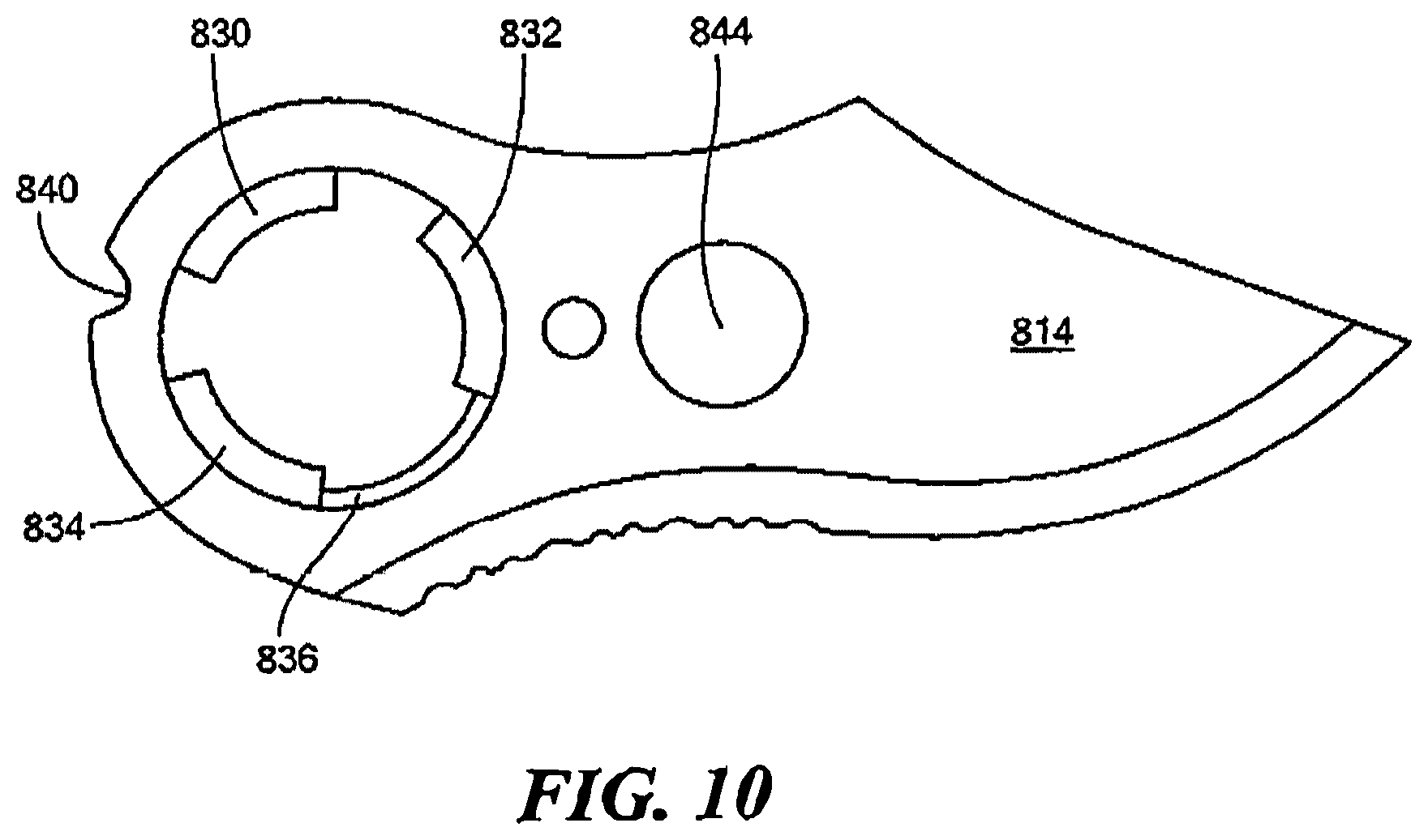 Patent US11772286 Figure 10 – Low profile pocket tool