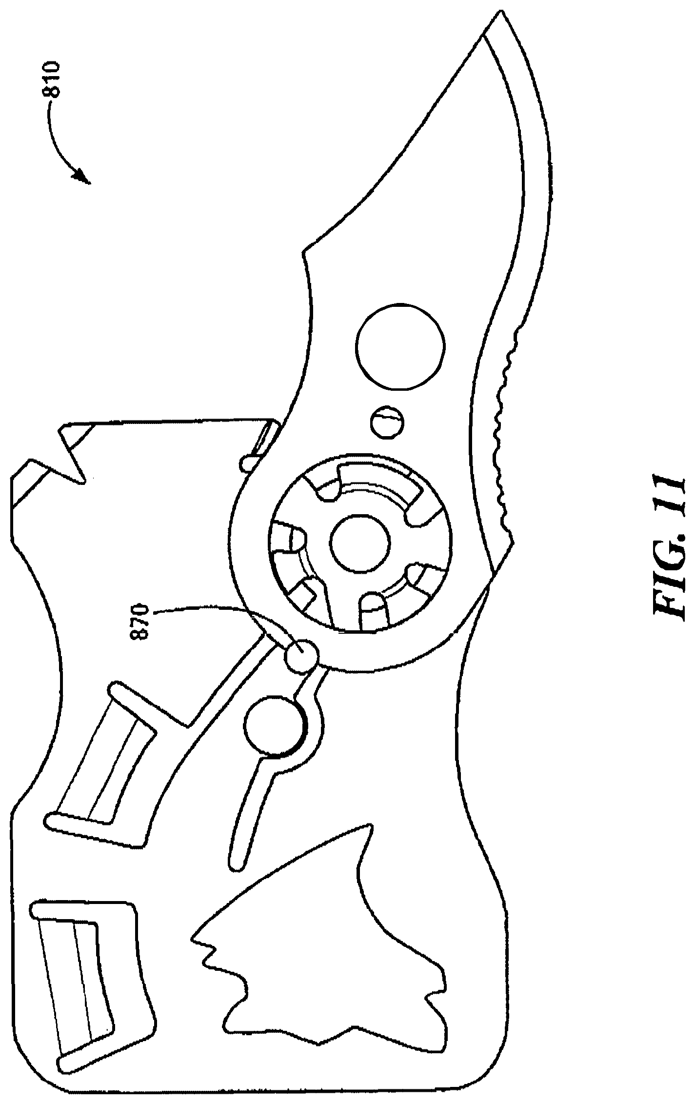 Patent US11772286 Figure 11 – Low profile pocket tool
