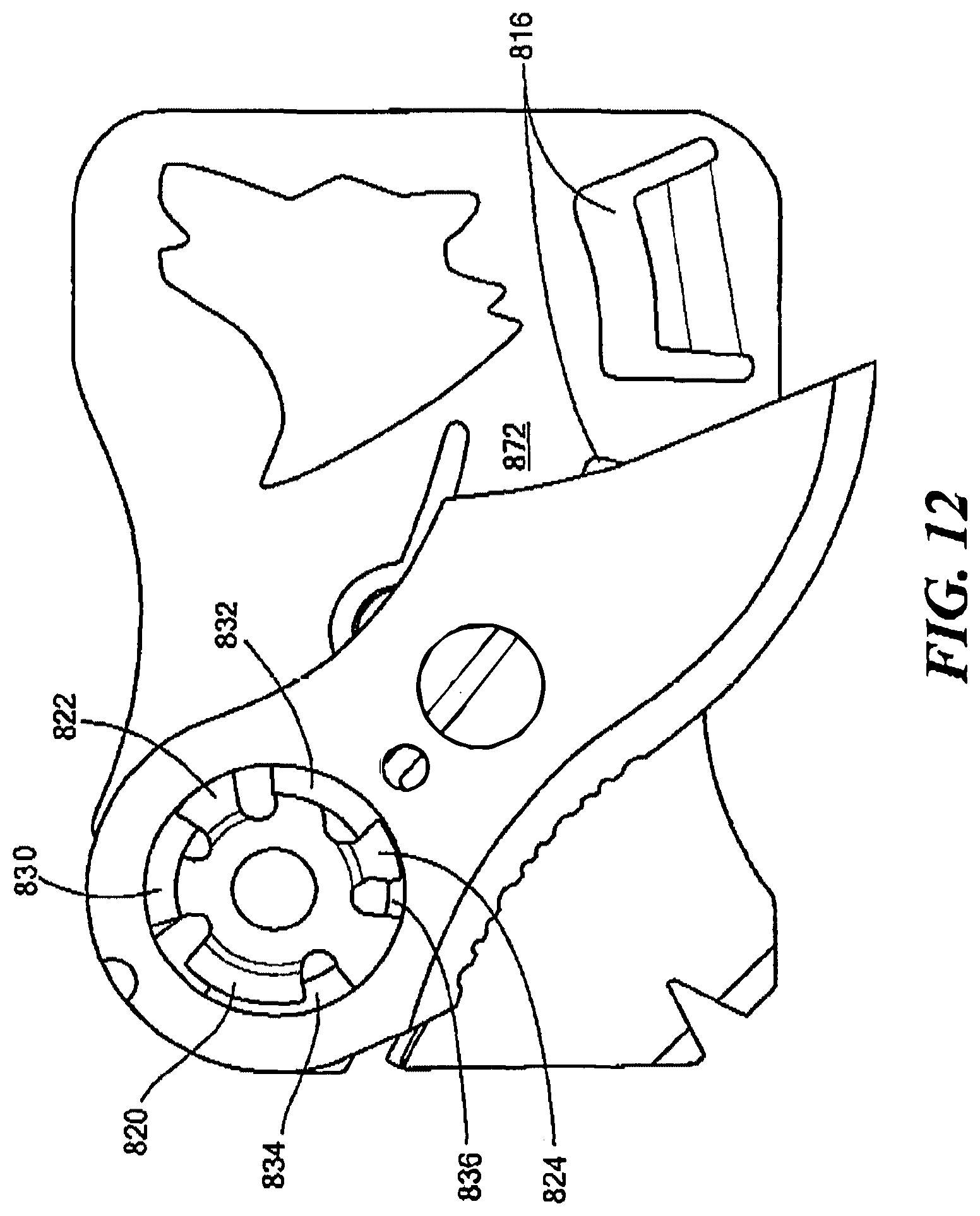 Patent US11772286 Figure 12 – Low profile pocket tool