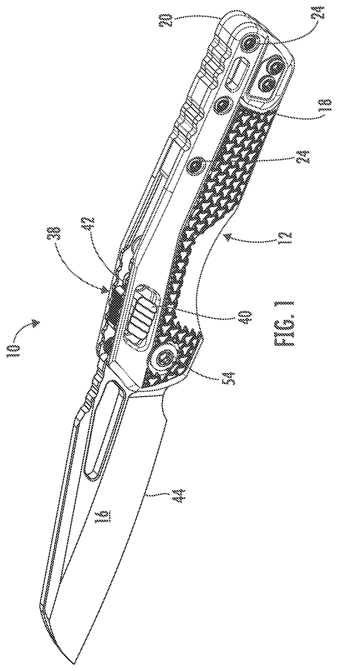 Patent US11772287 Figure 1 – Folding knife