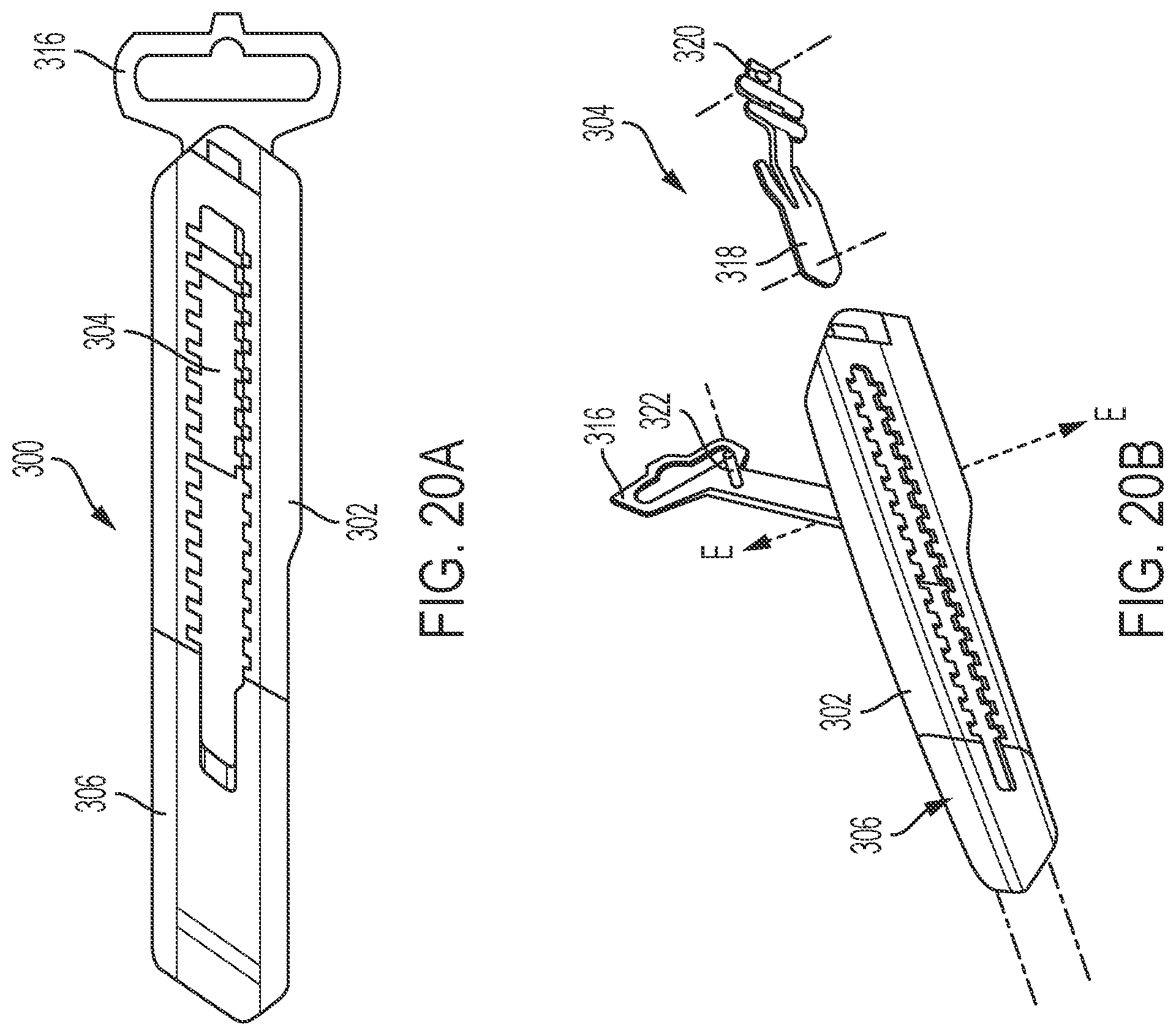 Patent US11772288 Figure 20 – Knife with integrated blade snapper