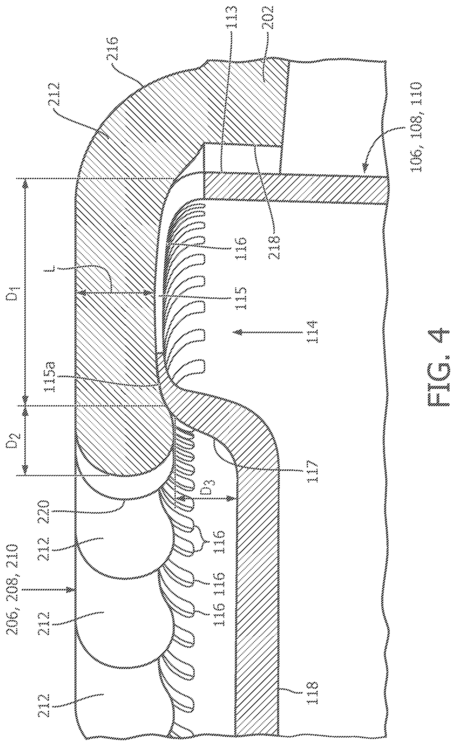 Patent US11772289 Figure 4 – Hair guide and hair cutting assembly