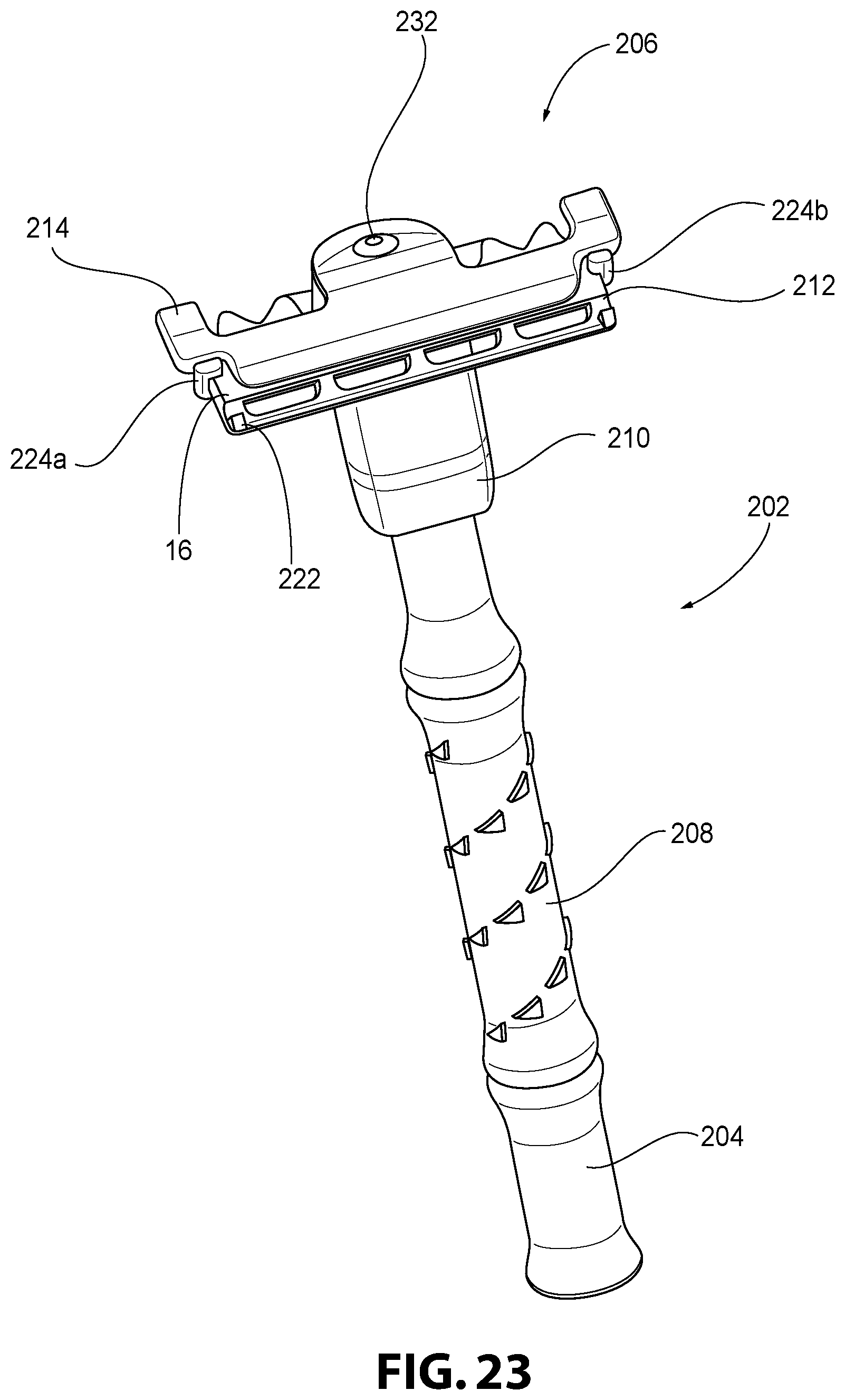 Patent US11772291 Figure 20 – Trimmer razor with cam track