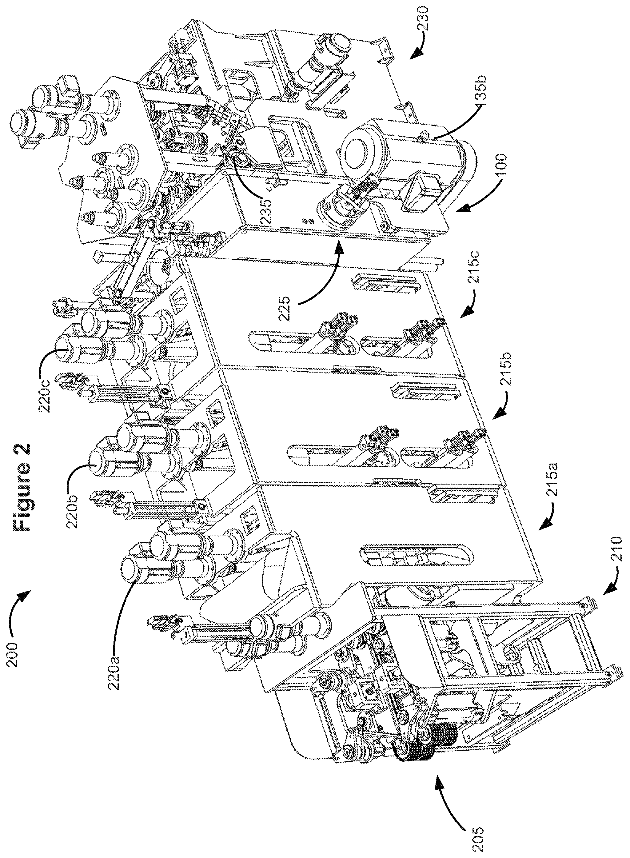 Patent US11772294 Figure 2 – Double arbor vertical shape saw