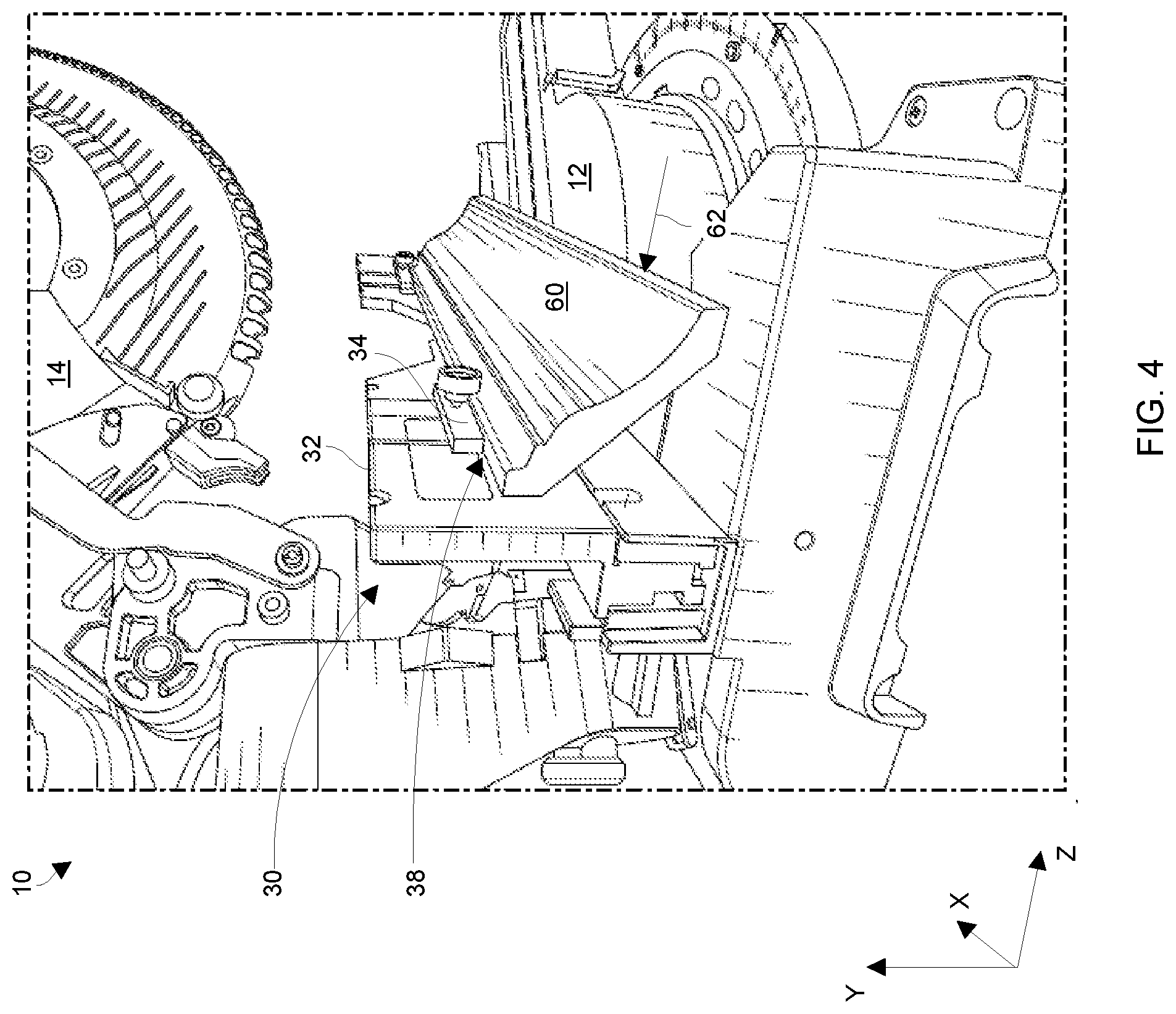 Patent US11772296 Figure 4 – Utilizing a fence assembly that provides surfaces at different angles