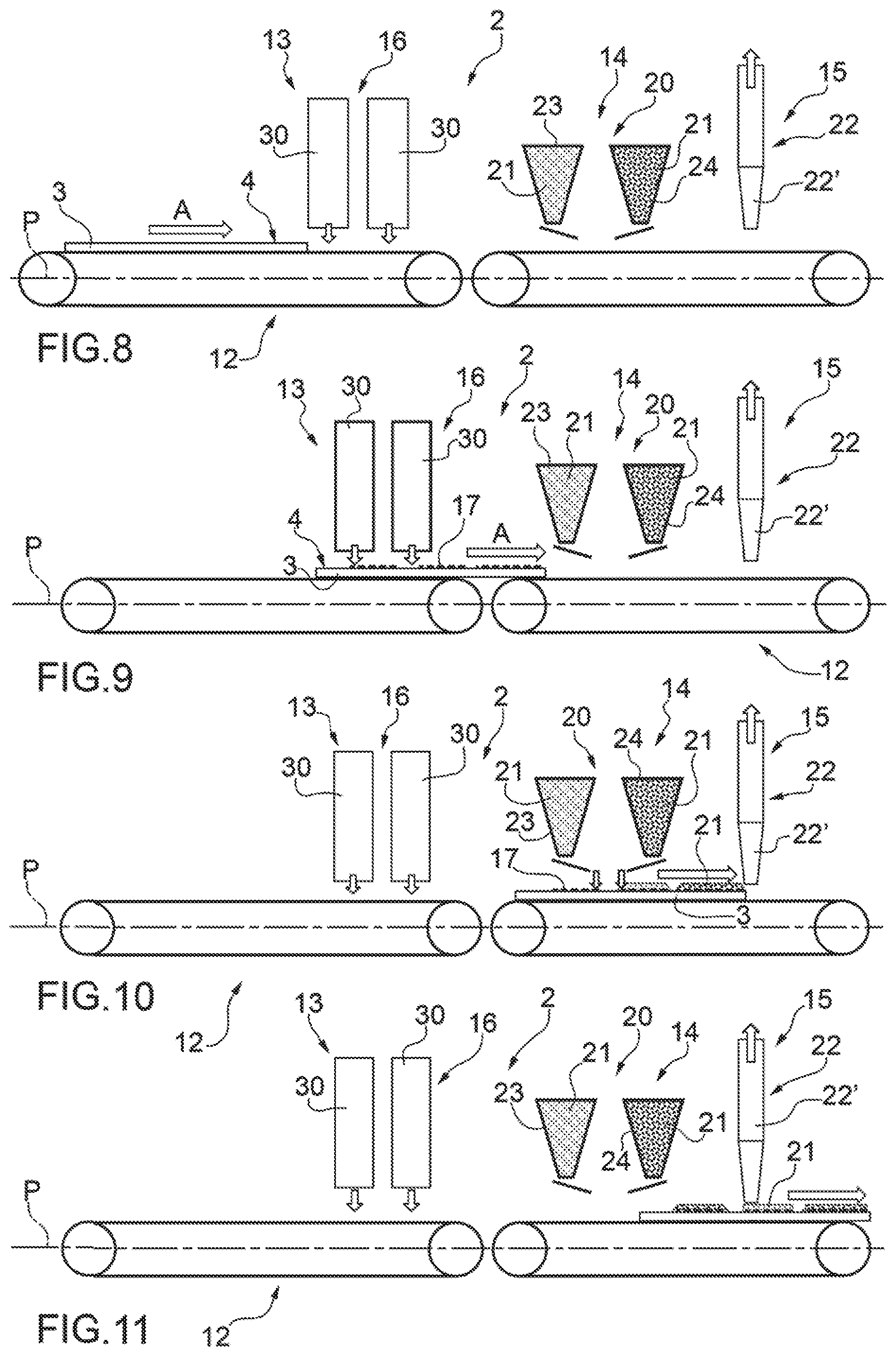 Patent US11772299 Figure 5 – Method and machine for the surface decoration of a ceramic article