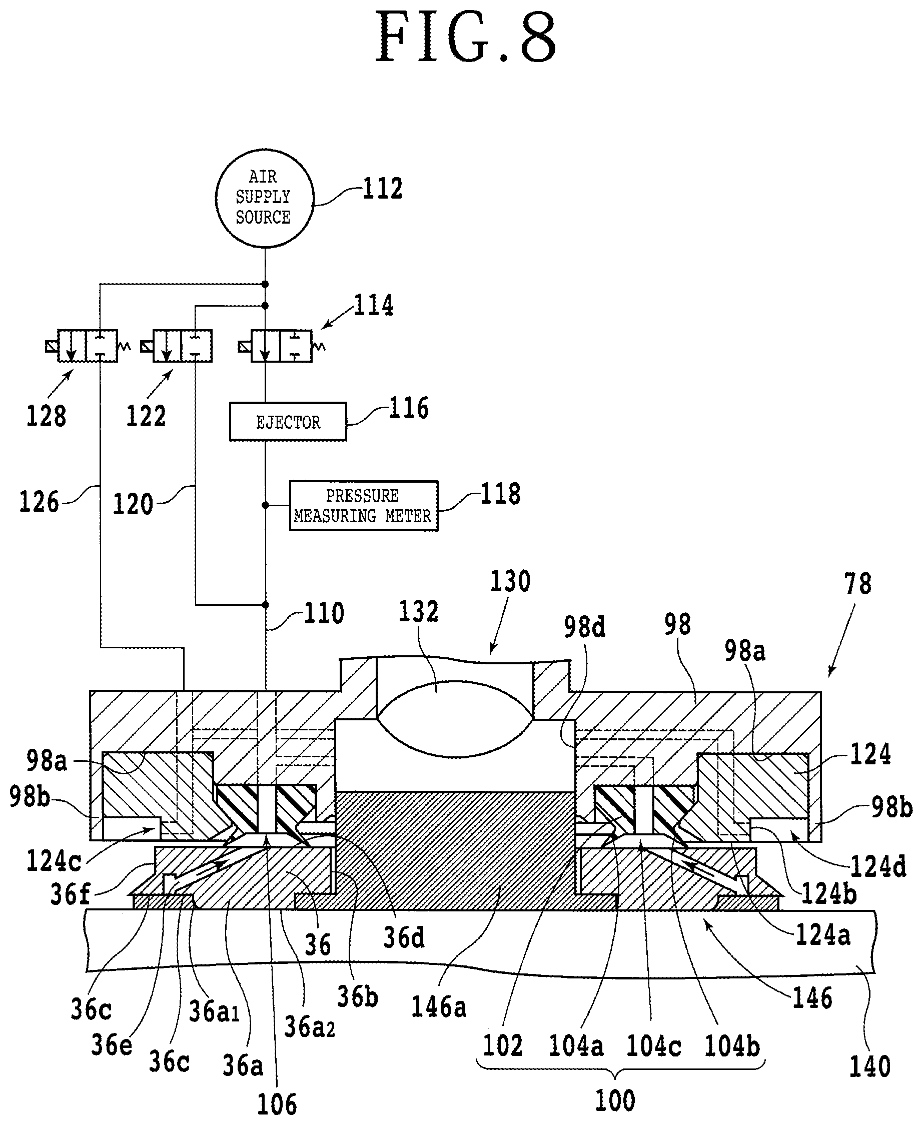 Patent US11772300 Figure 8 – Blade holding jig