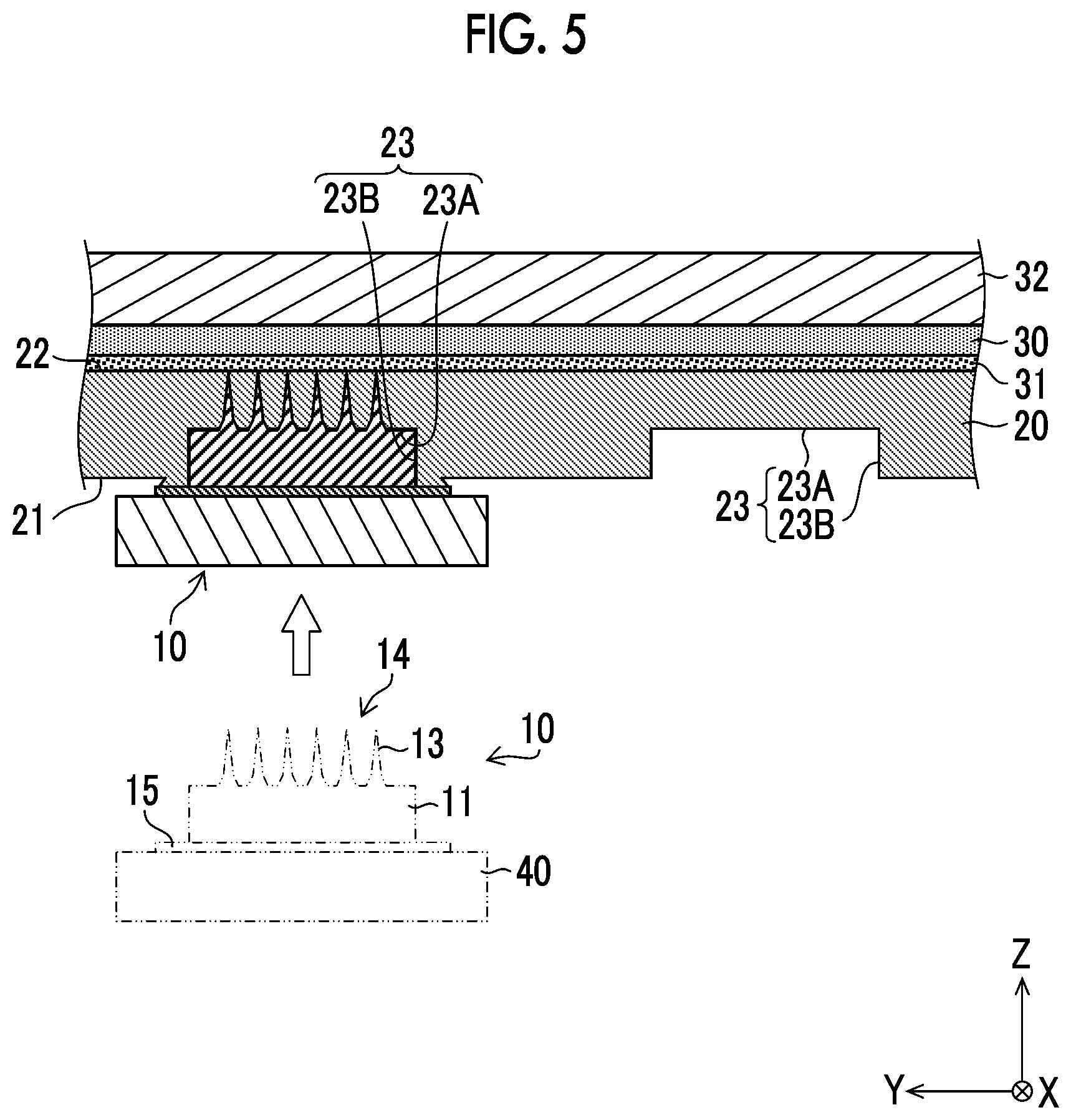 Patent US11772305 Figure 5 – Production method of mold having recessed pattern in recessed step portion