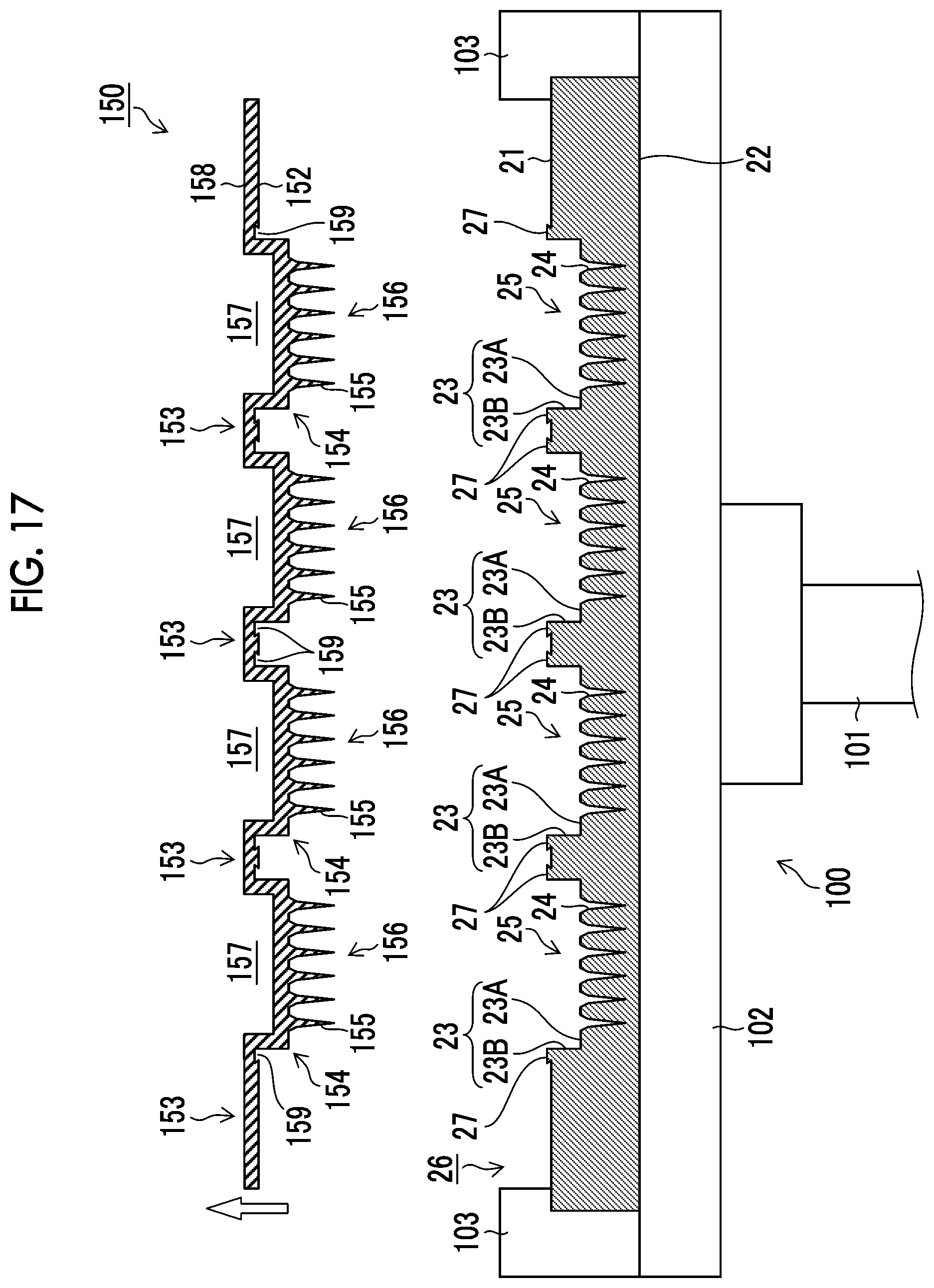 Patent US11772305 Figure 16 – Production method of mold having recessed pattern in recessed step portion