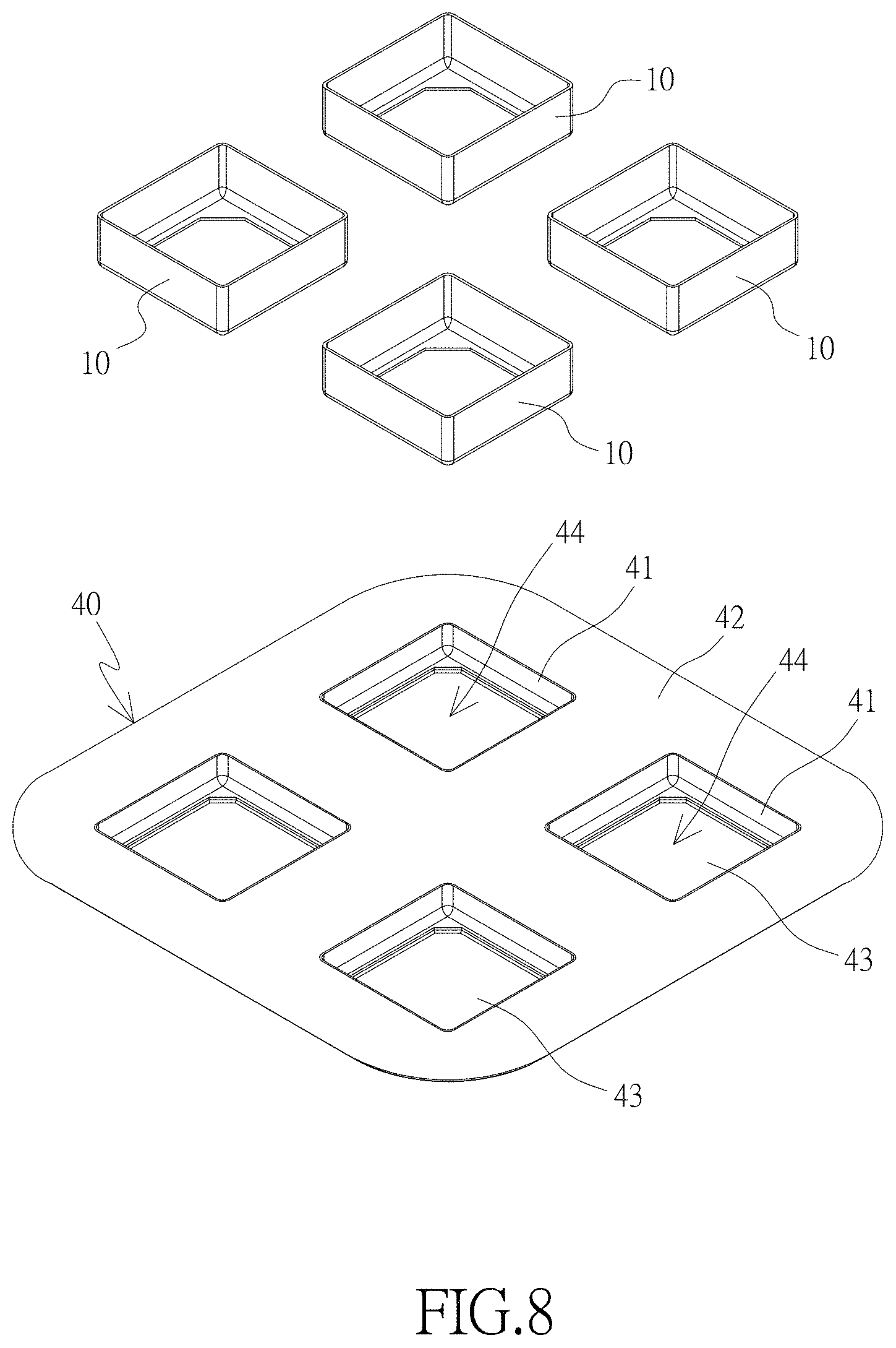 Patent US11772310 Figure 8 – Frame with an outer silicone layer and a manufacturing method of forming the silicone layer on the outer part of frame