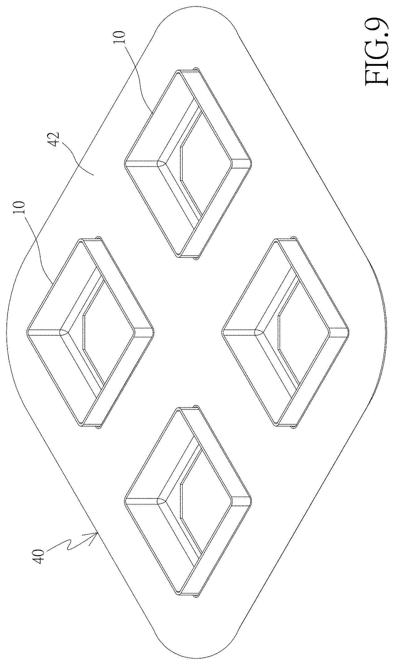 Patent US11772310 Figure 9 – Frame with an outer silicone layer and a manufacturing method of forming the silicone layer on the outer part of frame