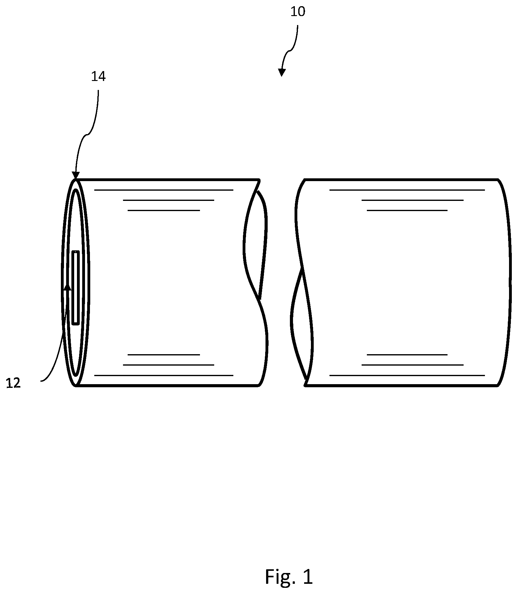 Patent US11772315 — Reinforced wood fiber core and method of making thereof — Figure 1