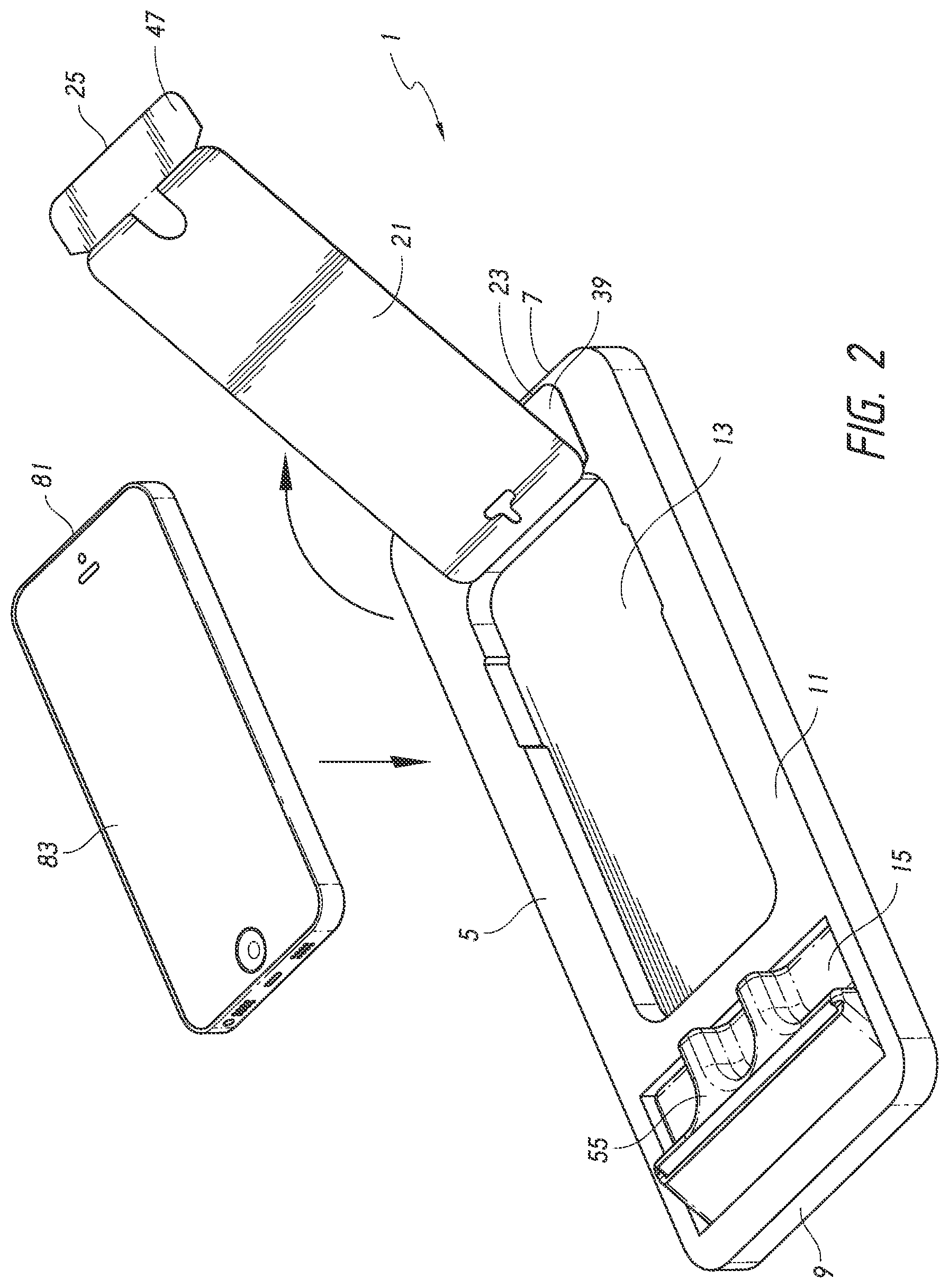 Patent US11772321 Figure 2 – Applicator for applying protective coverings to electronic device displays