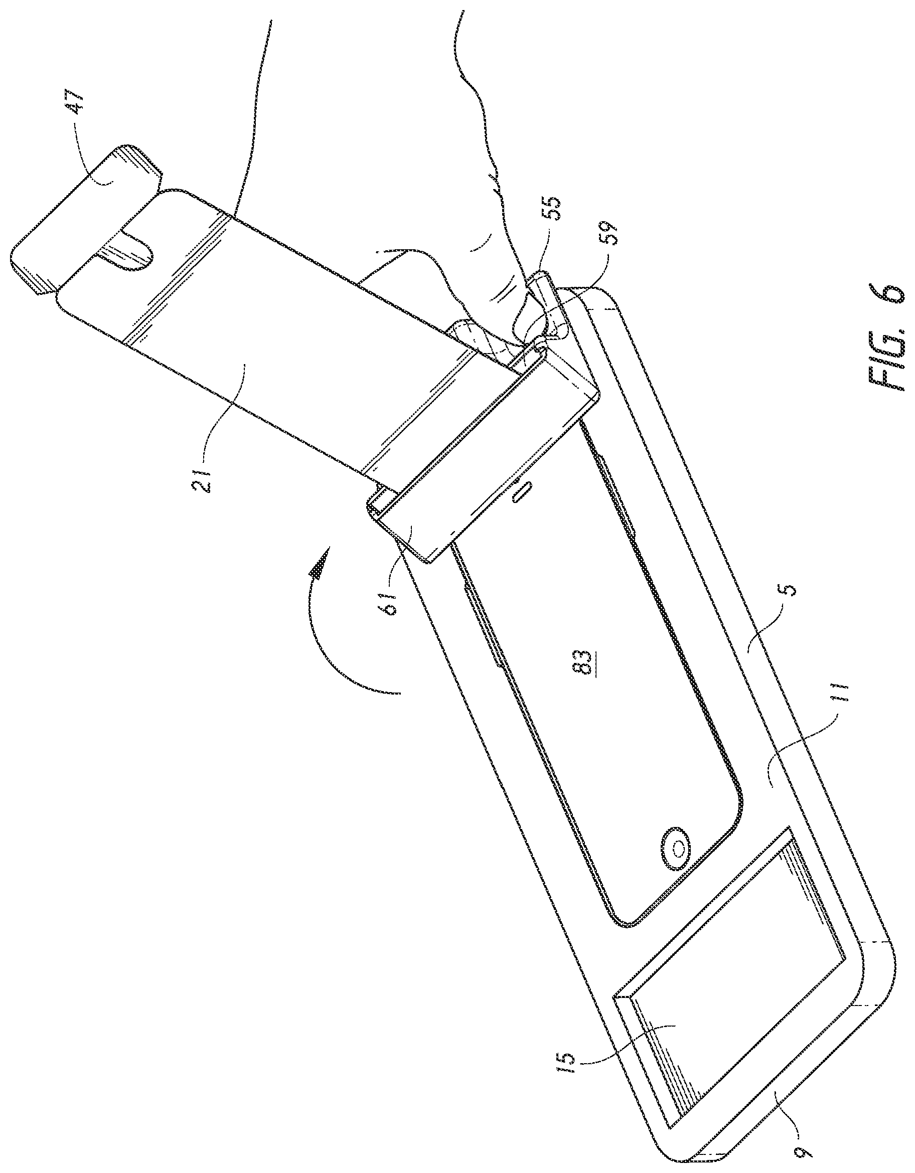 Patent US11772321 Figure 6 – Applicator for applying protective coverings to electronic device displays