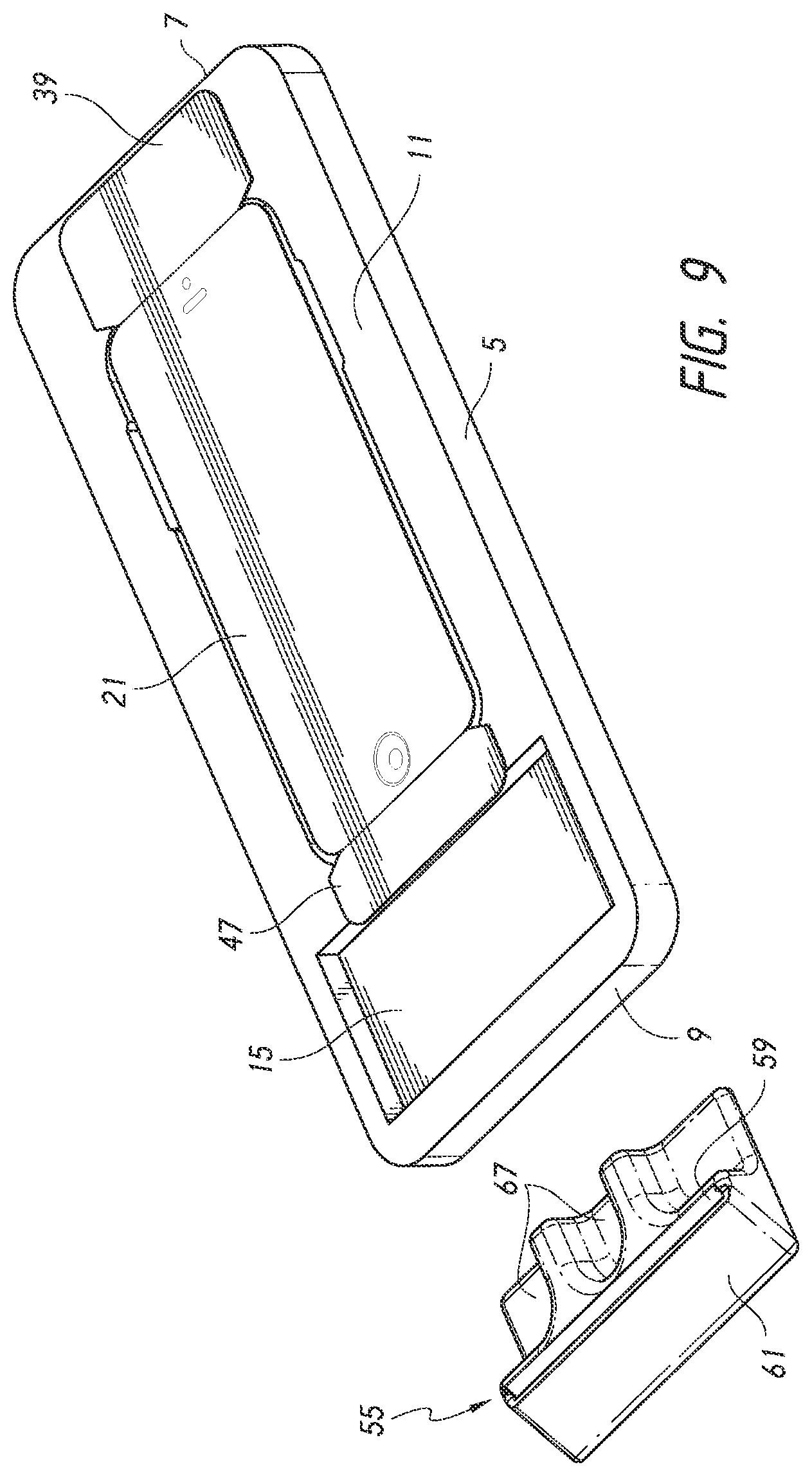 Patent US11772321 Figure 9 – Applicator for applying protective coverings to electronic device displays