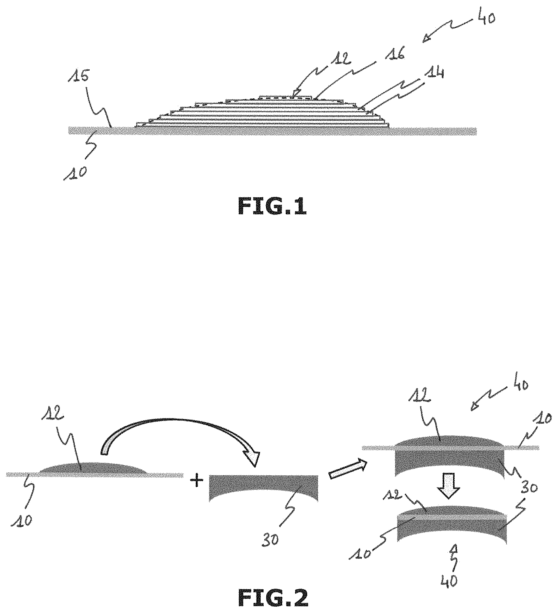 Patent US11772322 Figure 1 – Method of additively manufacturing an ophthalmic lens with at least one added function