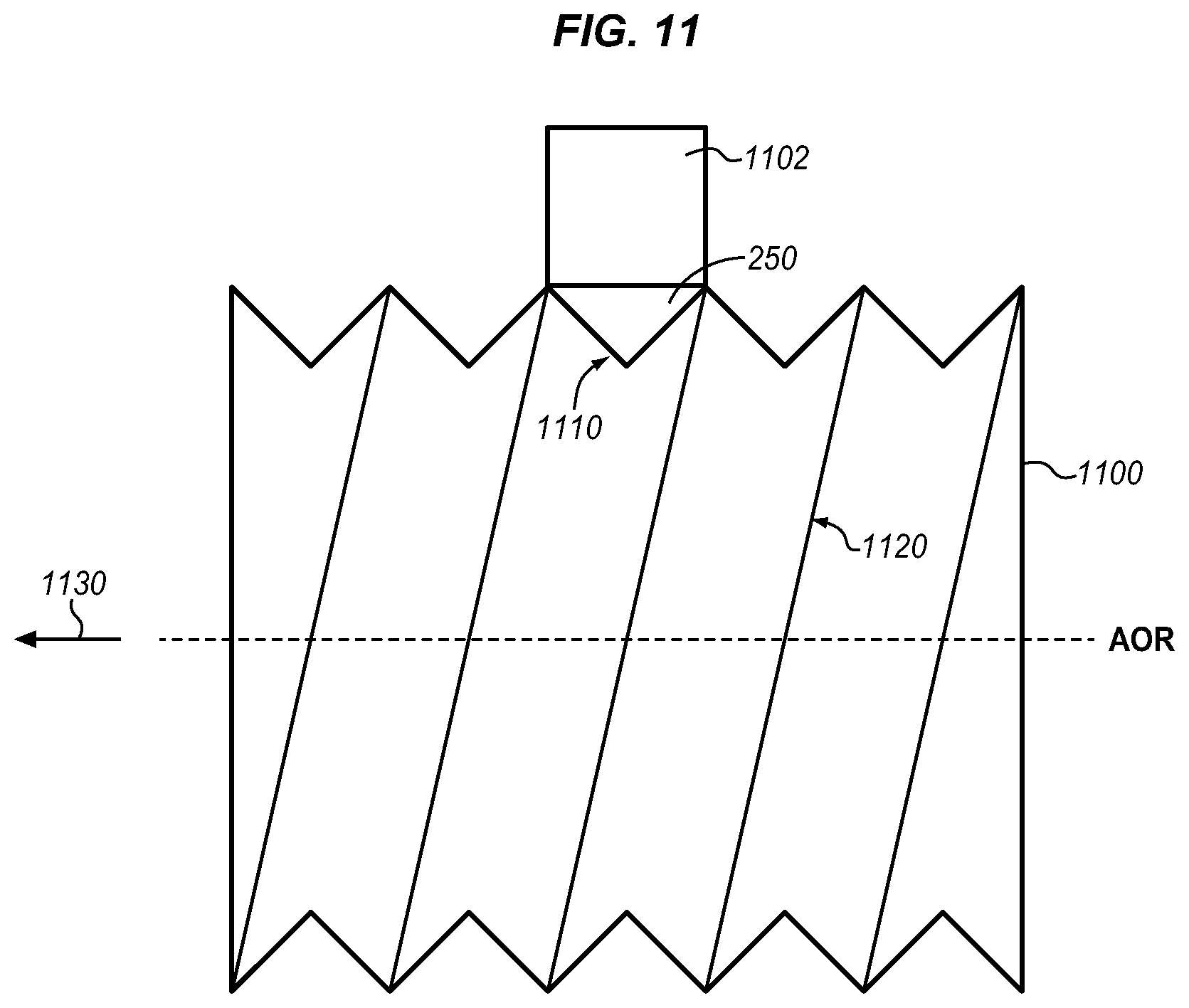 Patent US11772337 Figure 8 – Pultrusion systems that apply lengthwise curvature to composite parts