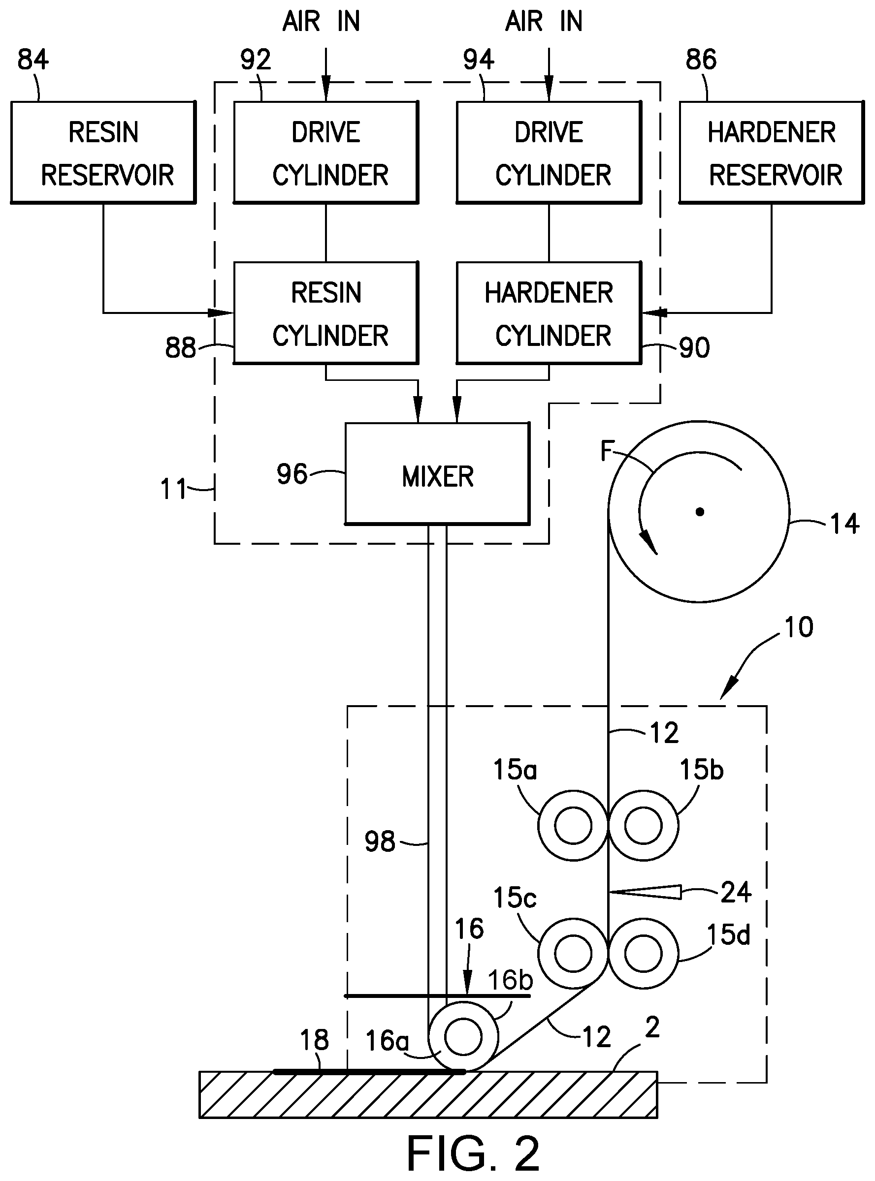 Patent US11772339 Figure 2 – Three-dimensional printing of composite repair patches and structures