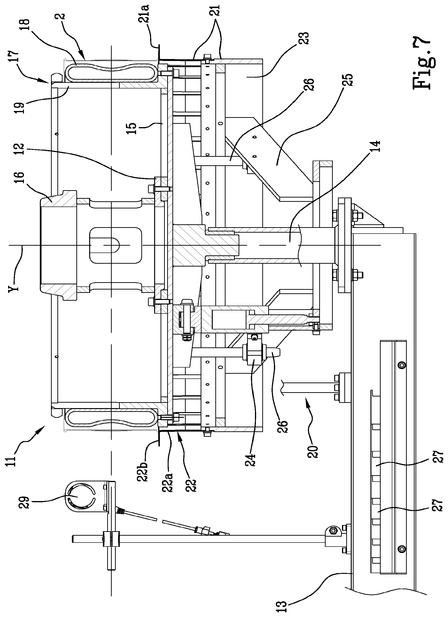 Patent US11772345 Figure 4 – Process and apparatus for handling green tyres for bicycles