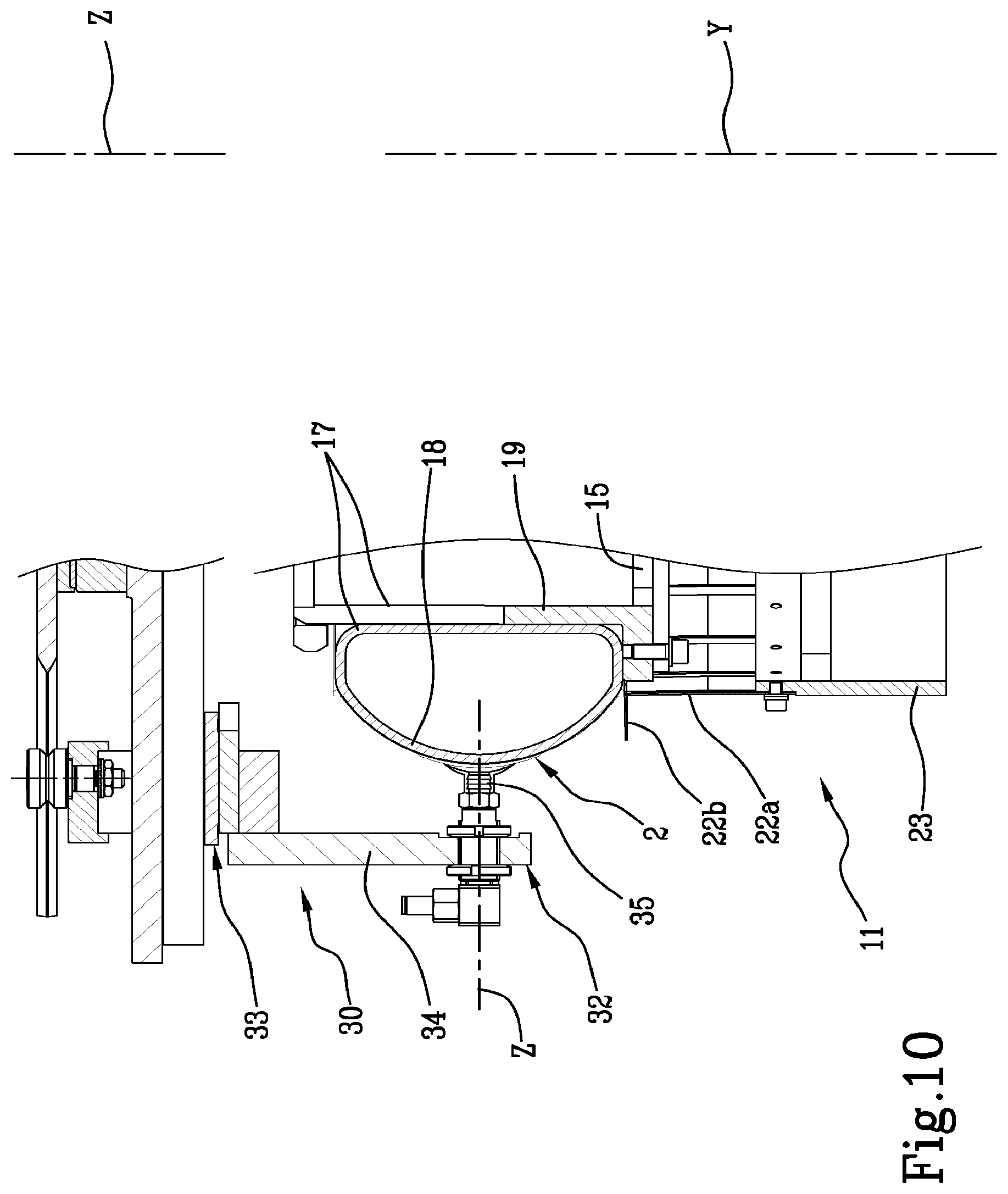 Patent US11772345 Figure 7 – Process and apparatus for handling green tyres for bicycles
