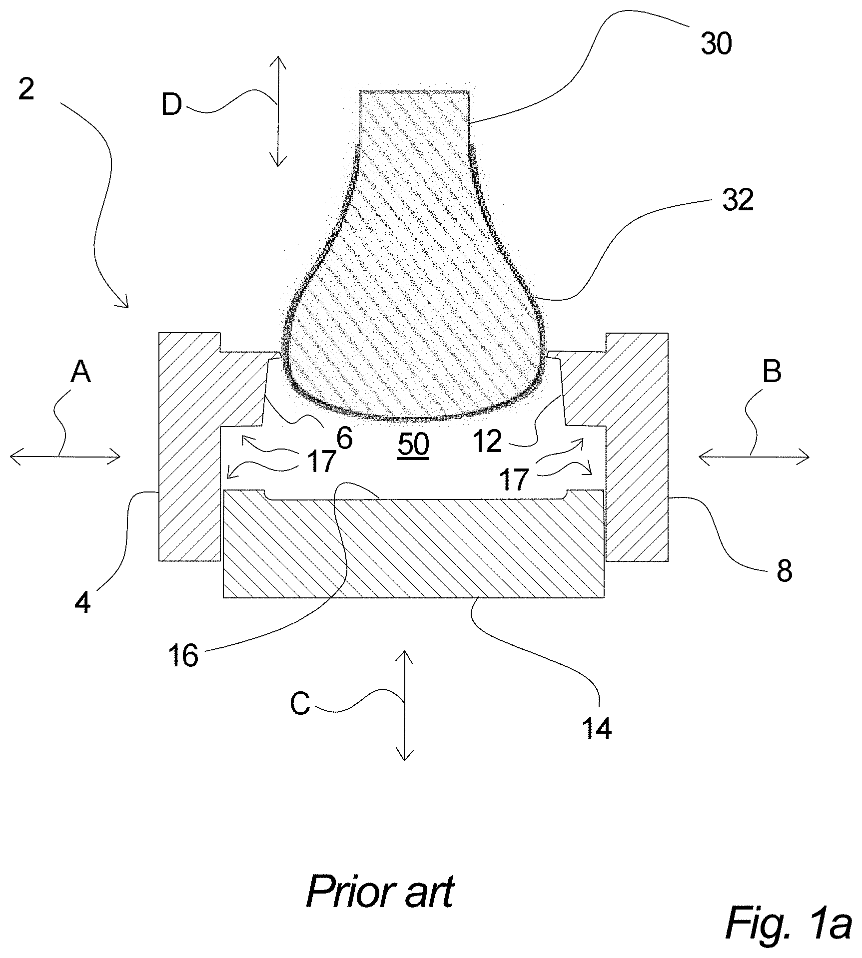 Patent US11772347 — Footwear moulding system for direct injection production of footwear — Figure 1