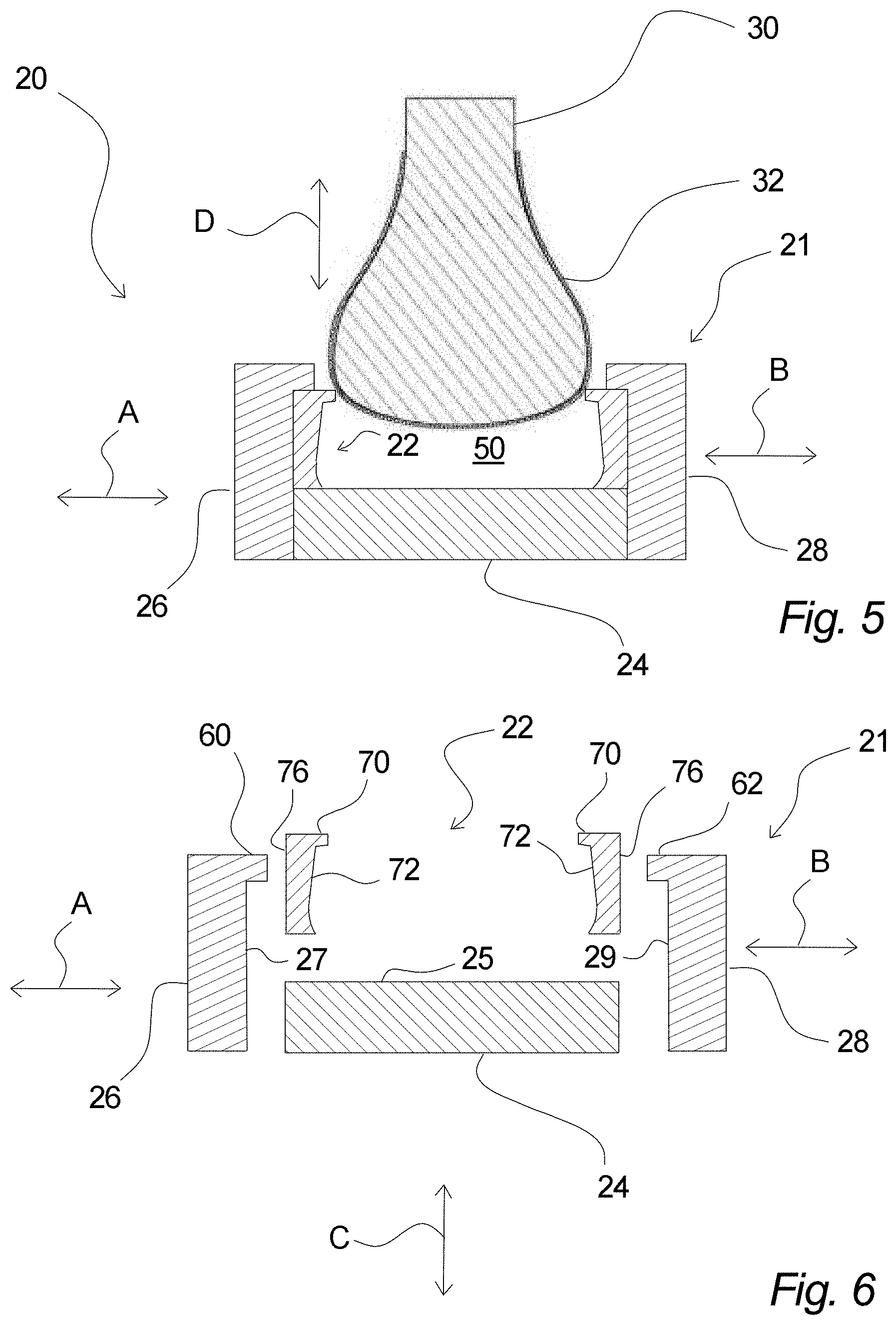 Patent US11772347 Figure 7 – Footwear moulding system for direct injection production of footwear