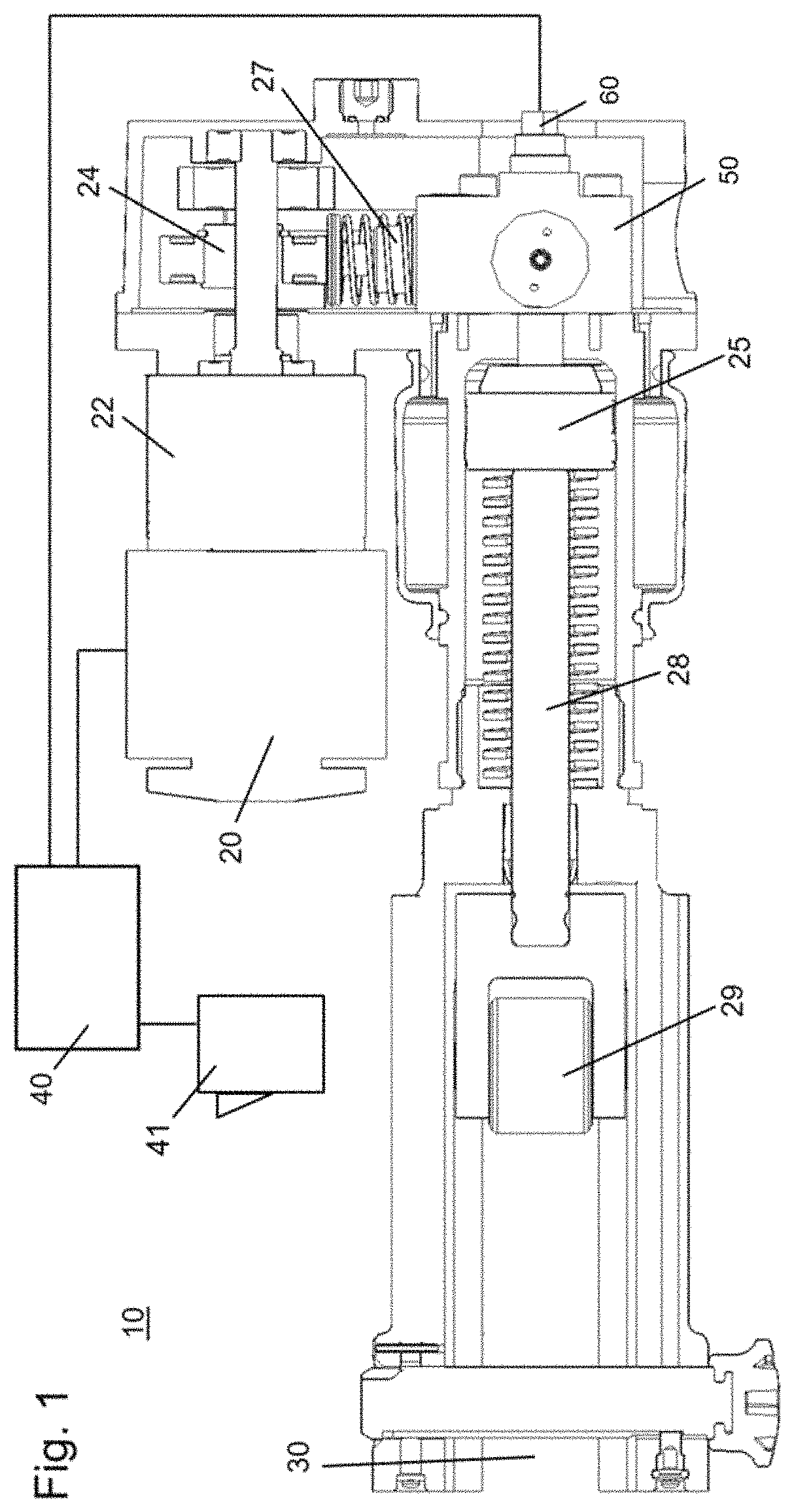 Patent US11772349 Figure 1 – Pressing tool for pressing workpieces