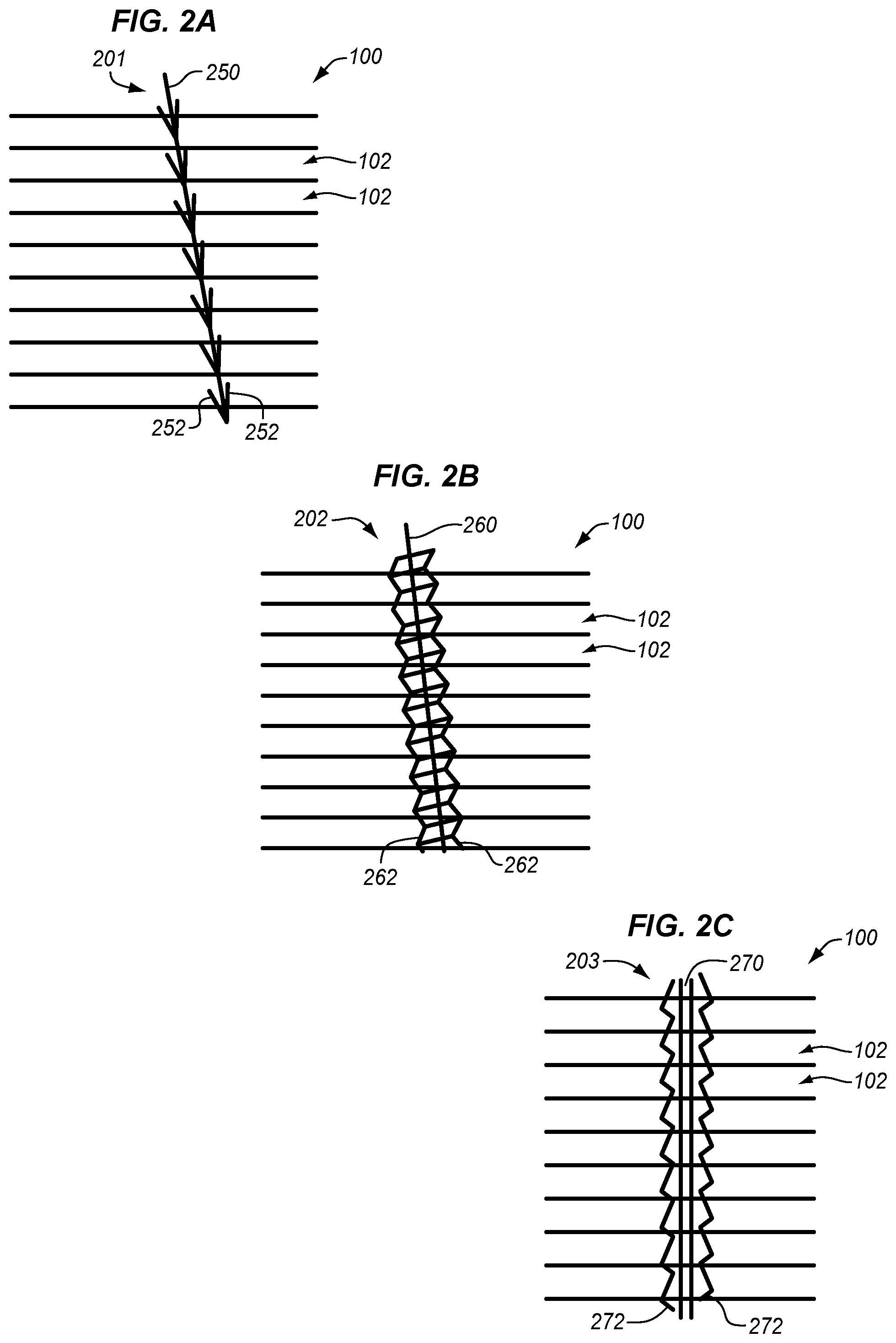 Patent US11772360 Figure 2 – Filament fastener that cures with composite part
