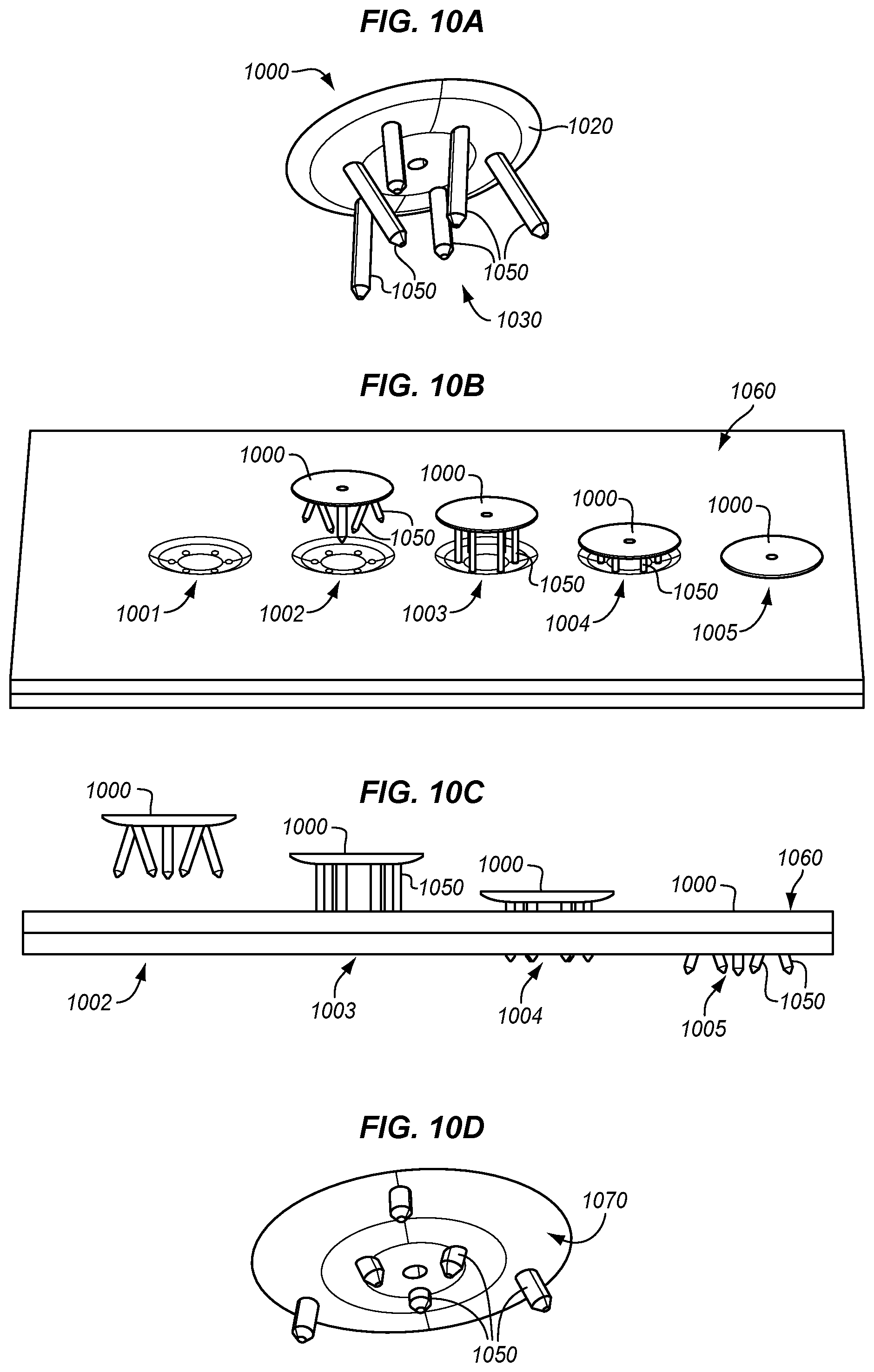 Patent US11772360 Figure 10 – Filament fastener that cures with composite part