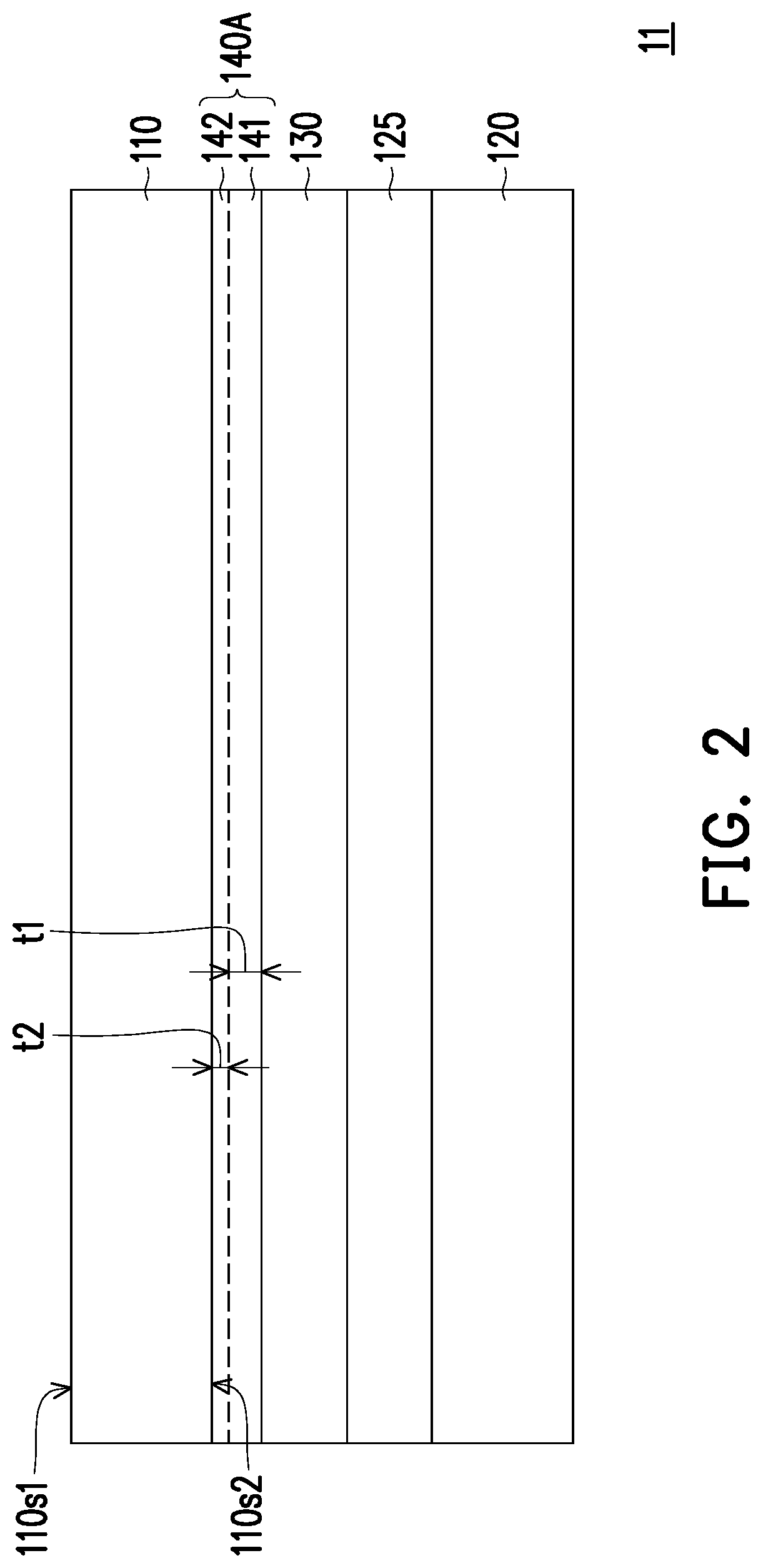 Patent US11772363 Figure 2 – Electromagnetic shielding substrate and display panel