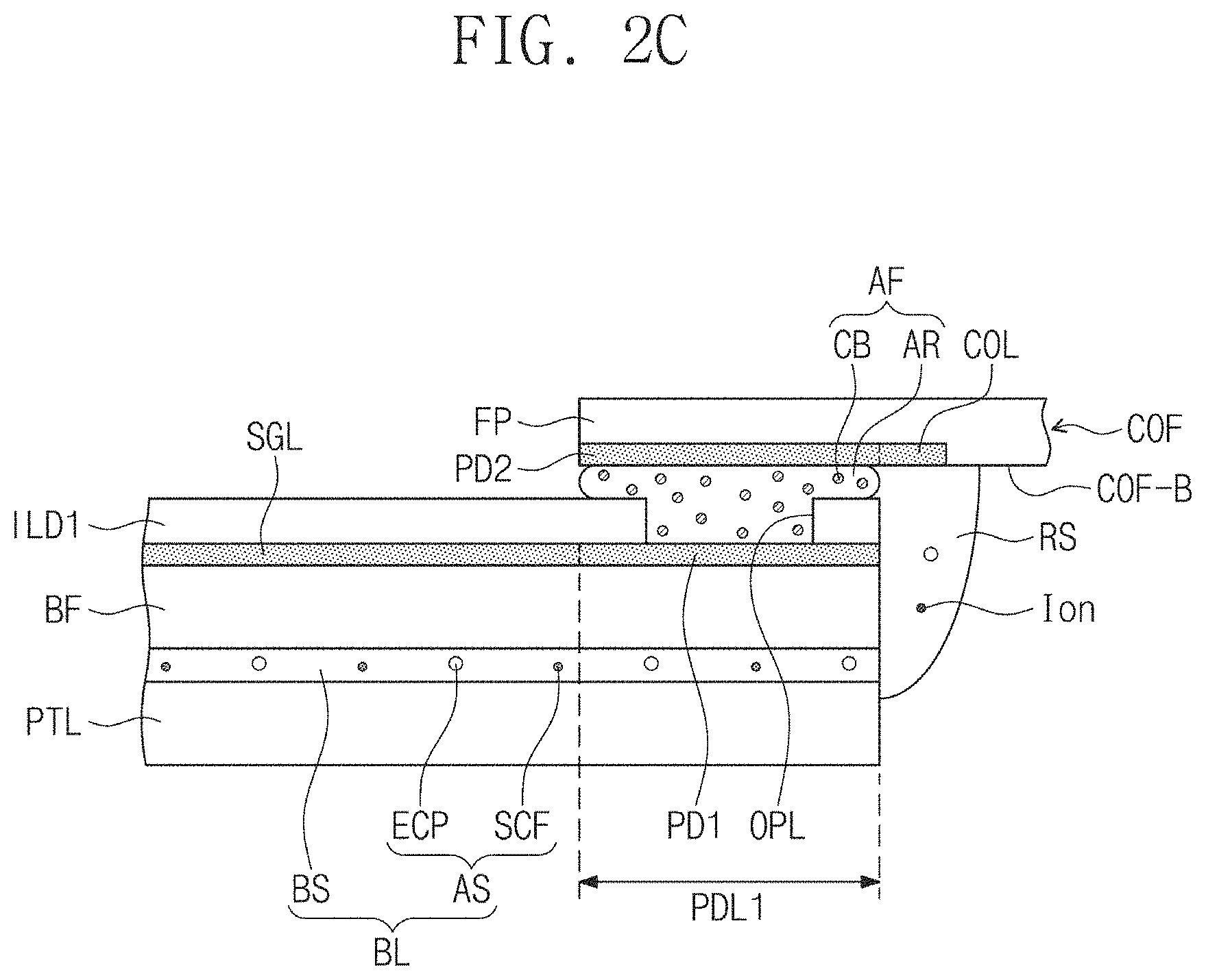 Patent US11772364 Figure 4 – Adhesive member and display device including the same