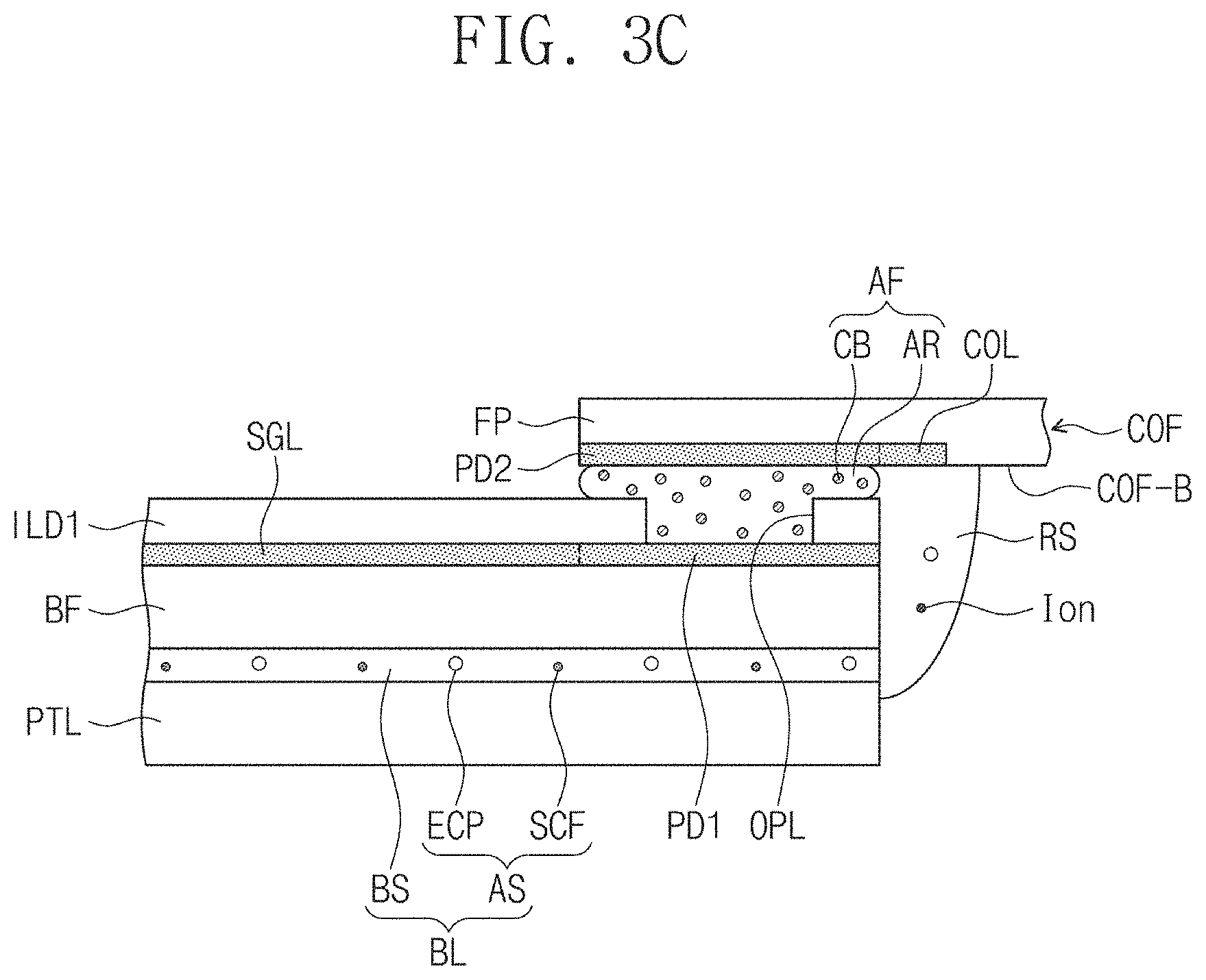 Patent US11772364 Figure 6 – Adhesive member and display device including the same