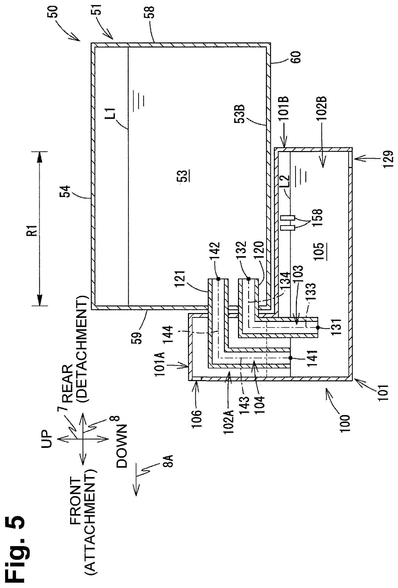 Patent US11772382 Figure 5 – Liquid supply apparatus and image recording apparatus
