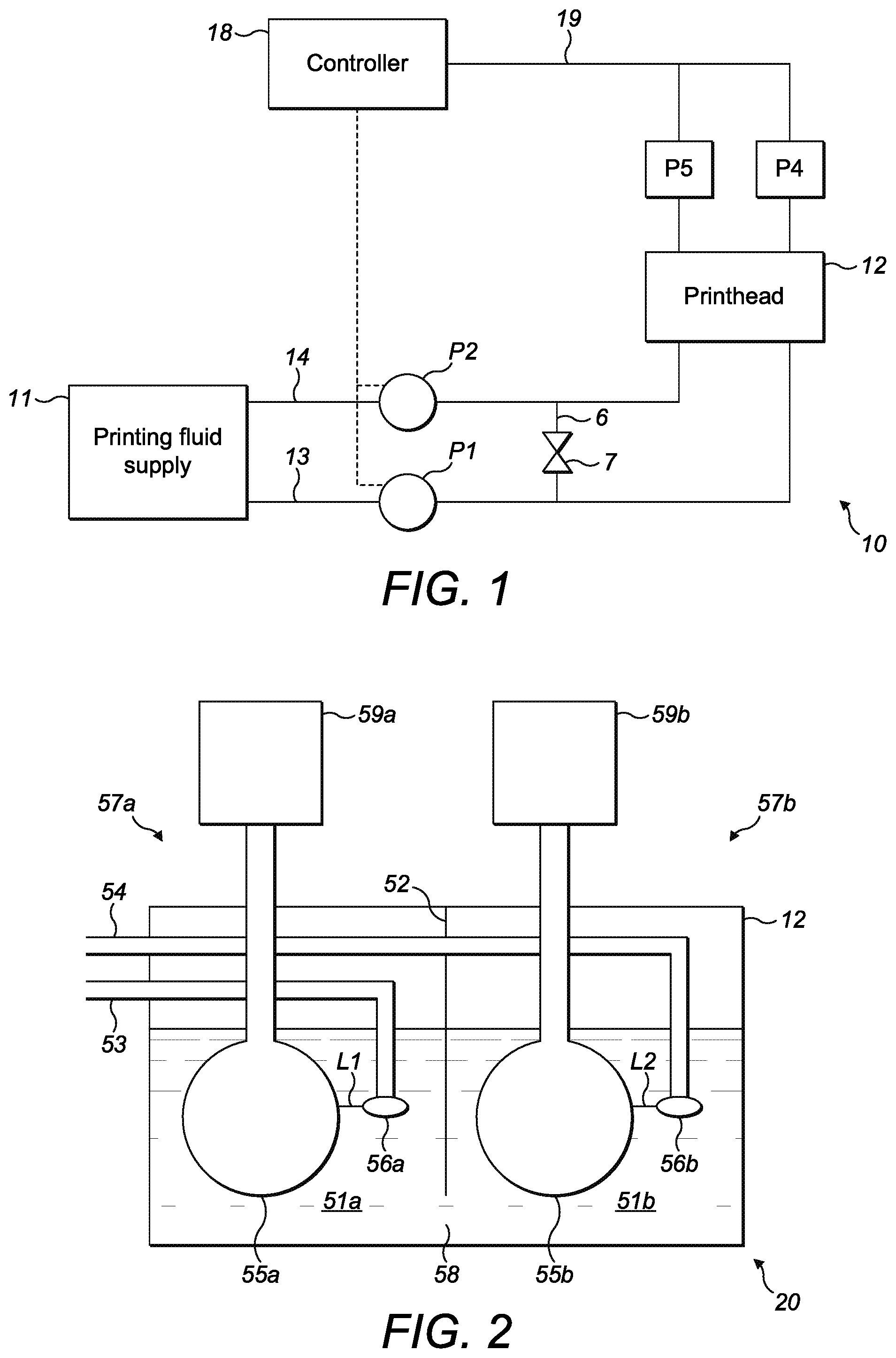 Patent US11772385 Figure 1 – Printing fluid recirculation