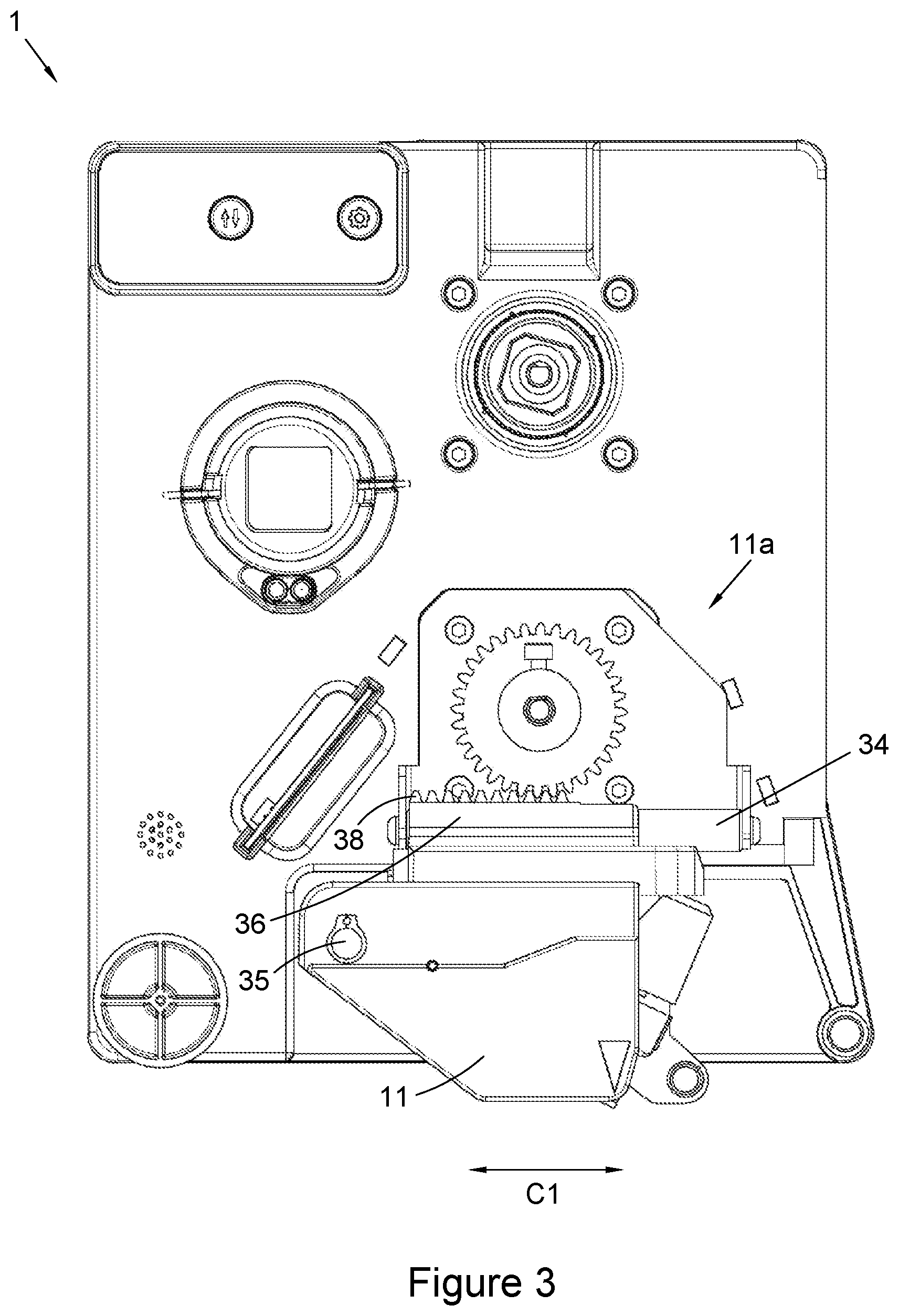 Patent US11772386 Figure 3 – Thermal transfer printer